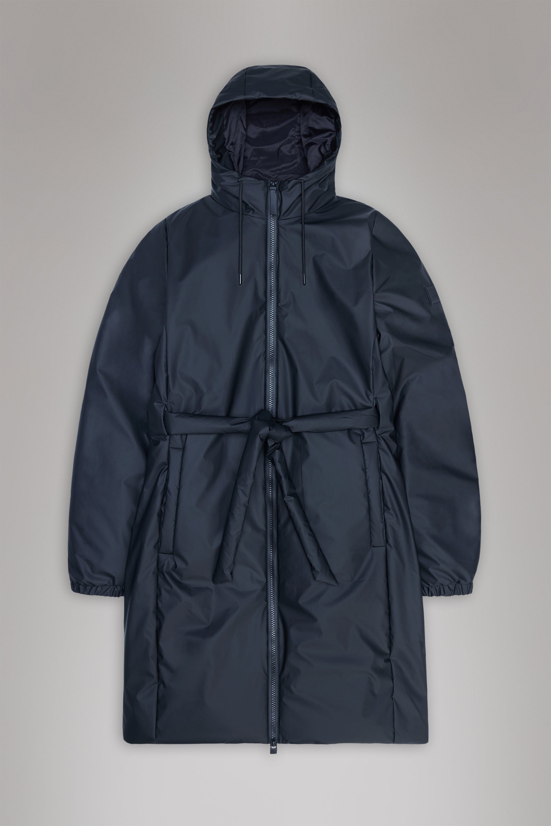 RAINS Lohja Long Insulated Curve Jacket Navy Jacket