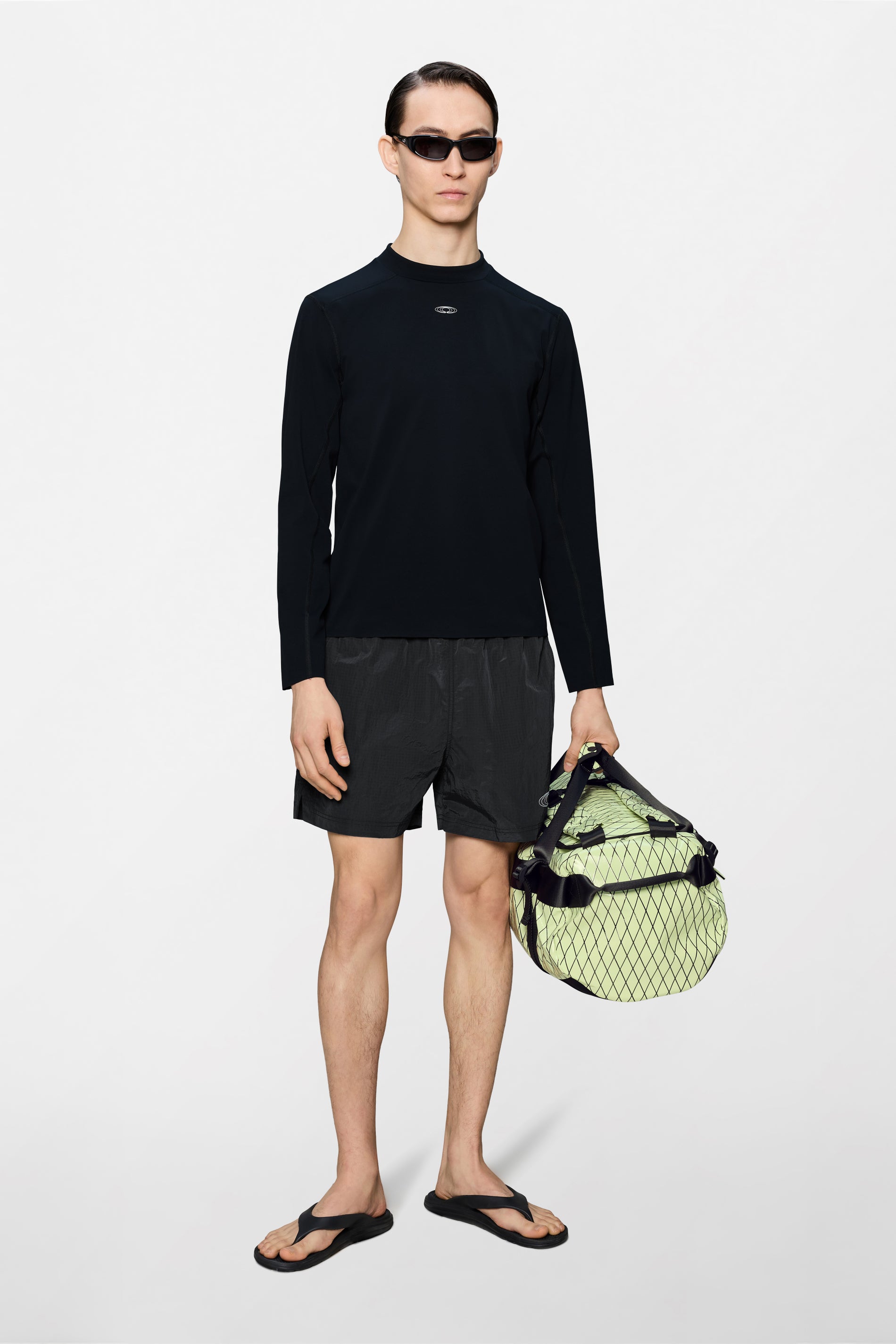 RAINS Warm-Up Long Sleeve Top Black Long Sleeve