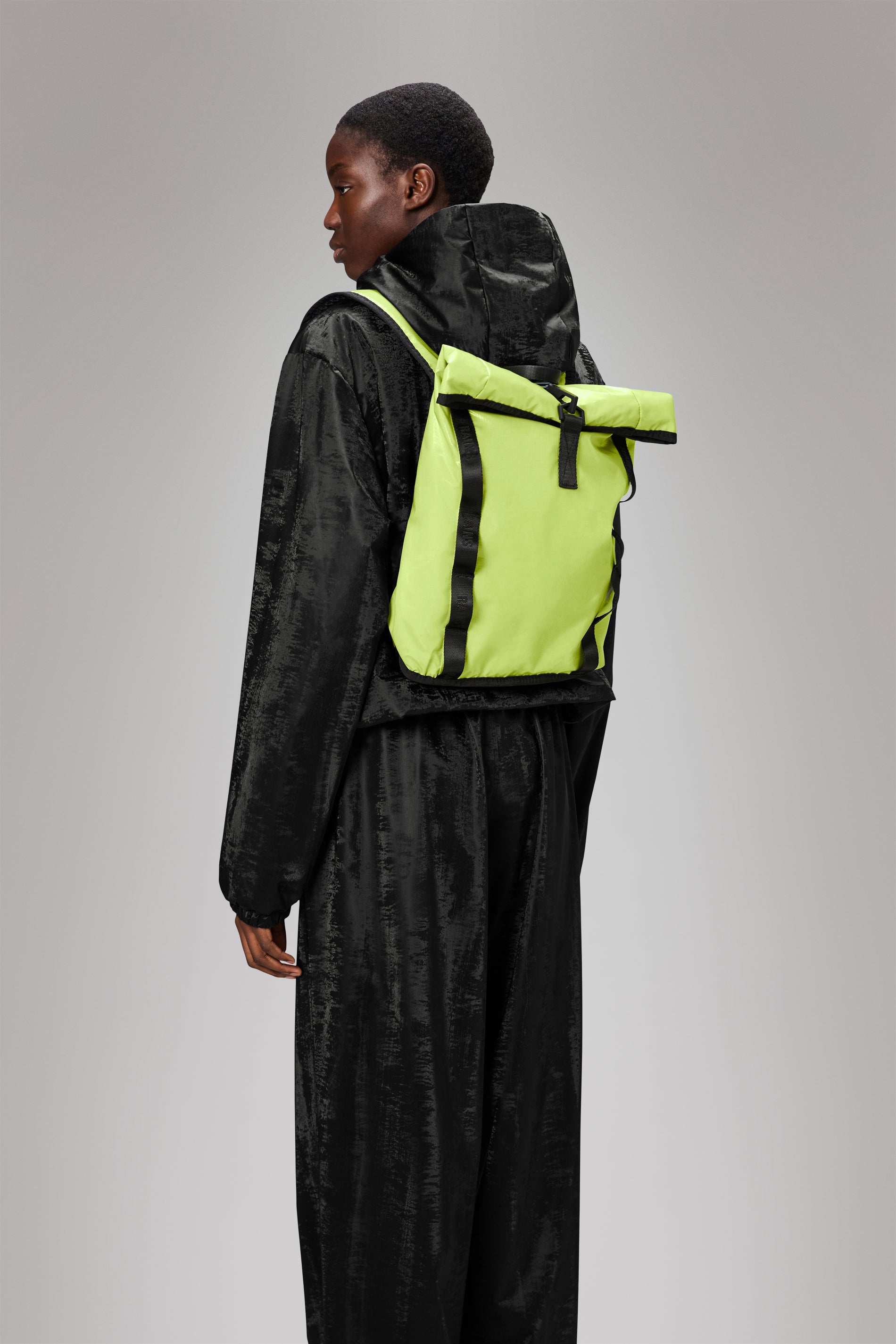 RAINS Sibu Rolltop Rucksack Mini Acid Backpack