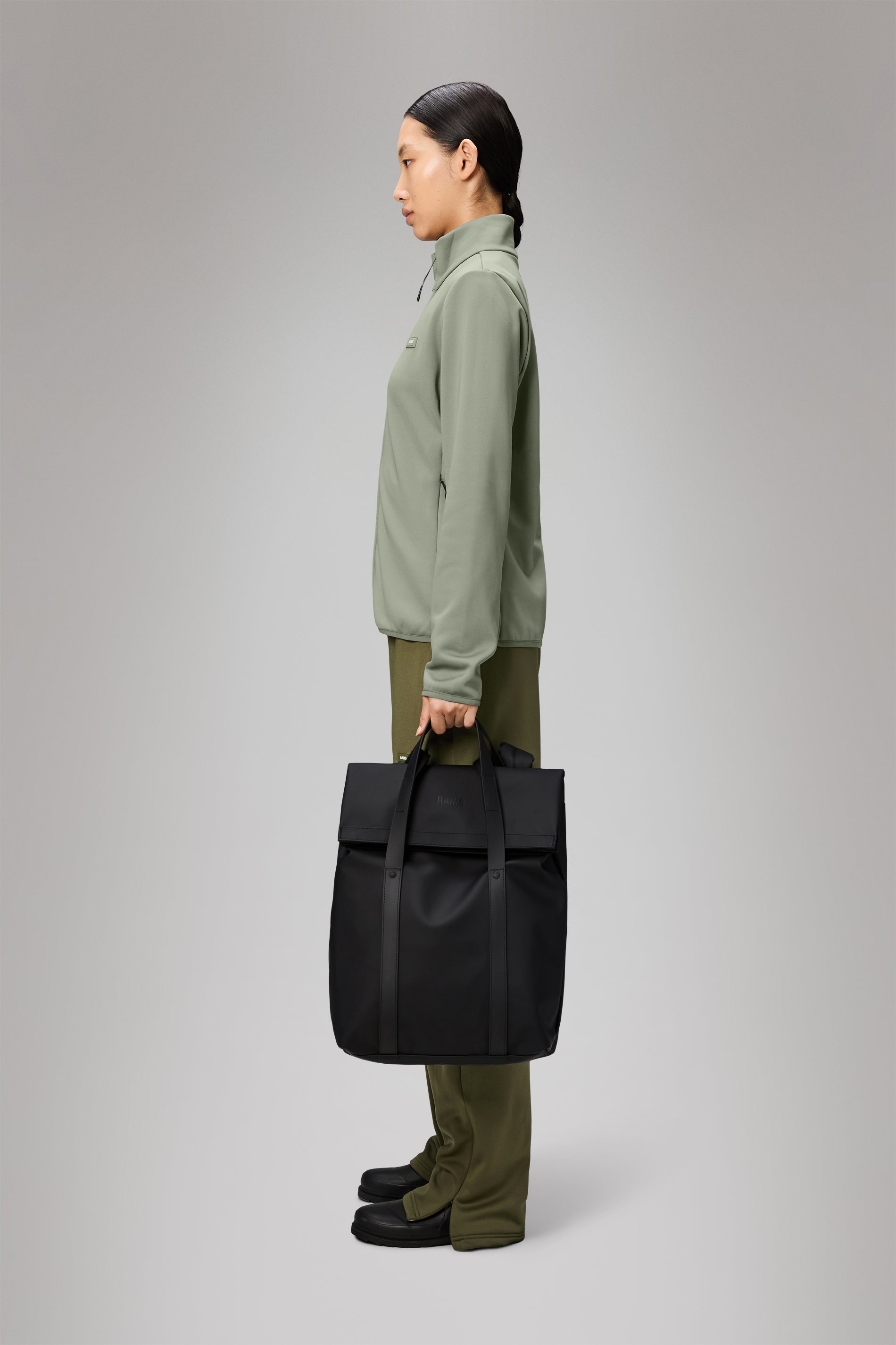 RAINS 2 Way Tote Backpack Black 15L H58 x D12 x W33 cm Backpack