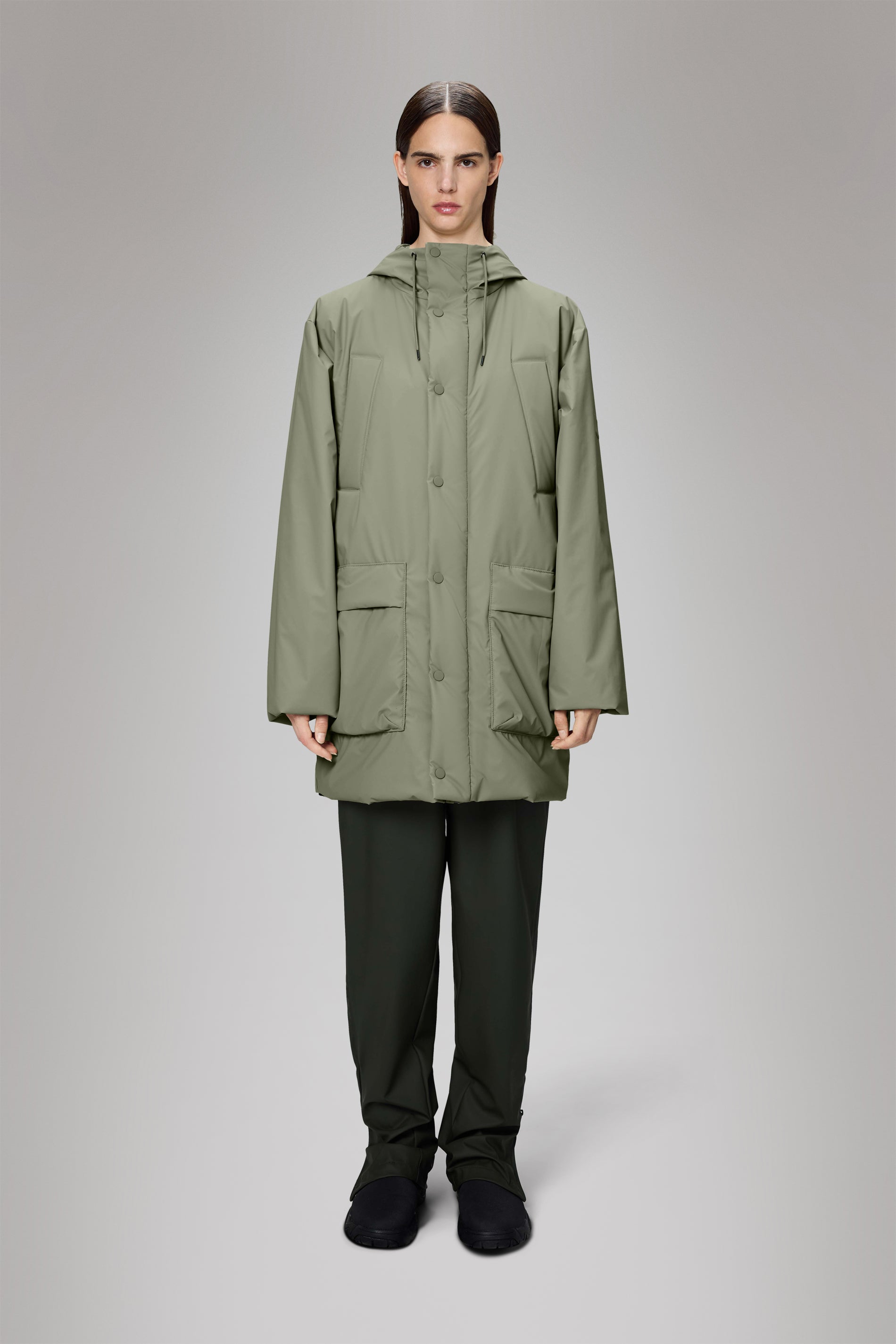 Rains Lohja Long Insulated Cargo Jacket Drift Jacket