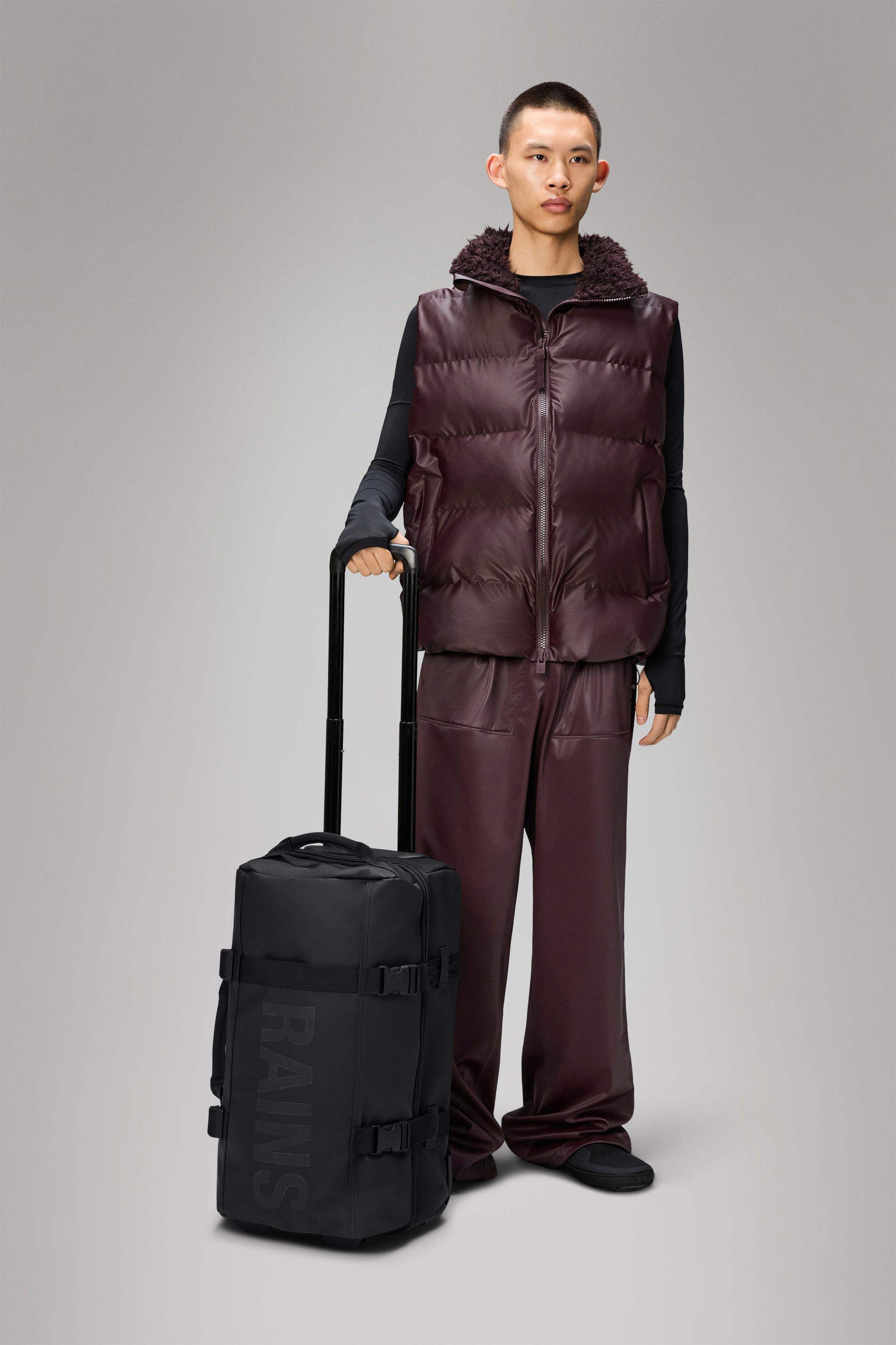 RAINS Texel Cabin Bag Black Trolley