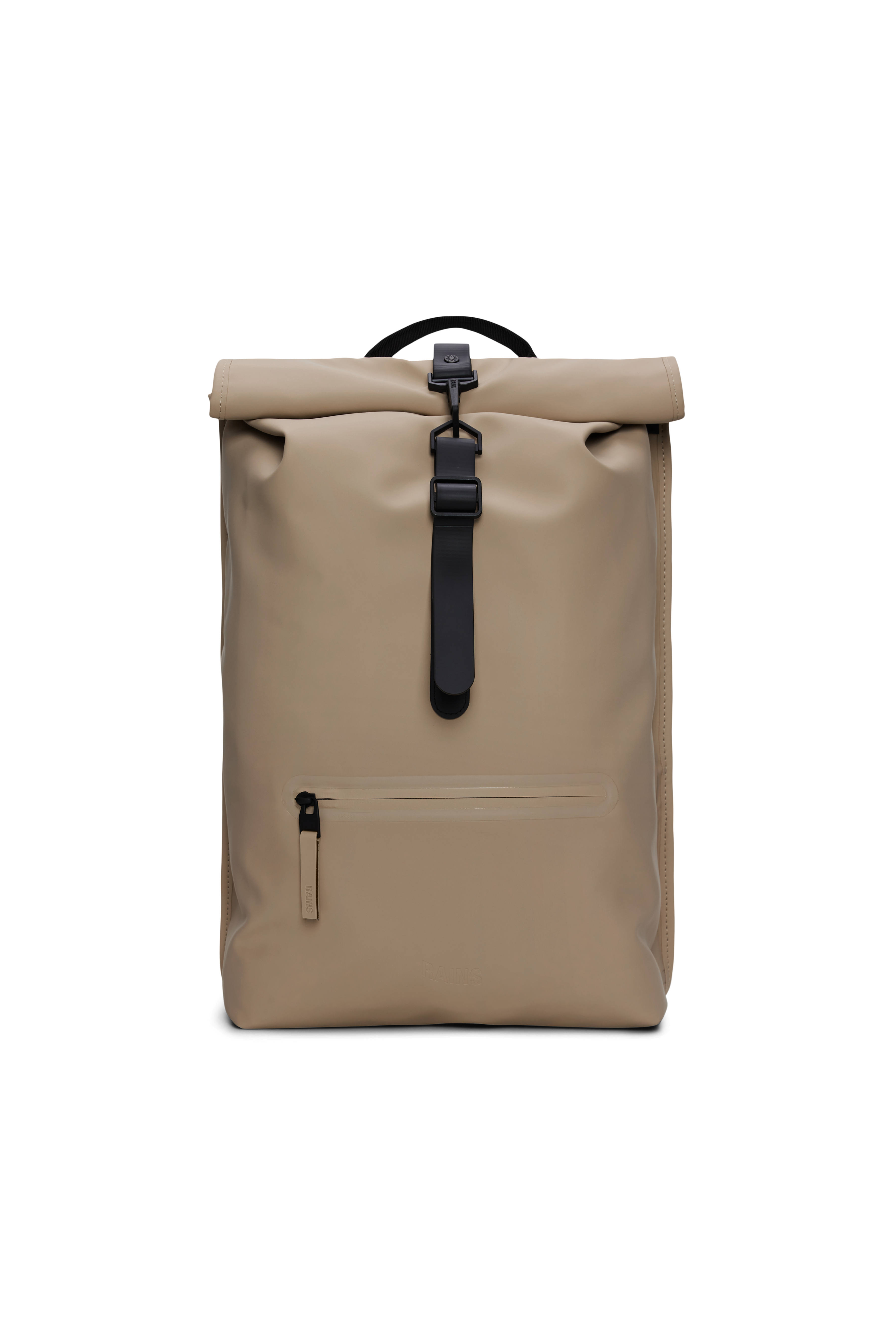 RAINS Rolltop Rucksack Beige 19L H48 x D11 x W32 cm Backpack
