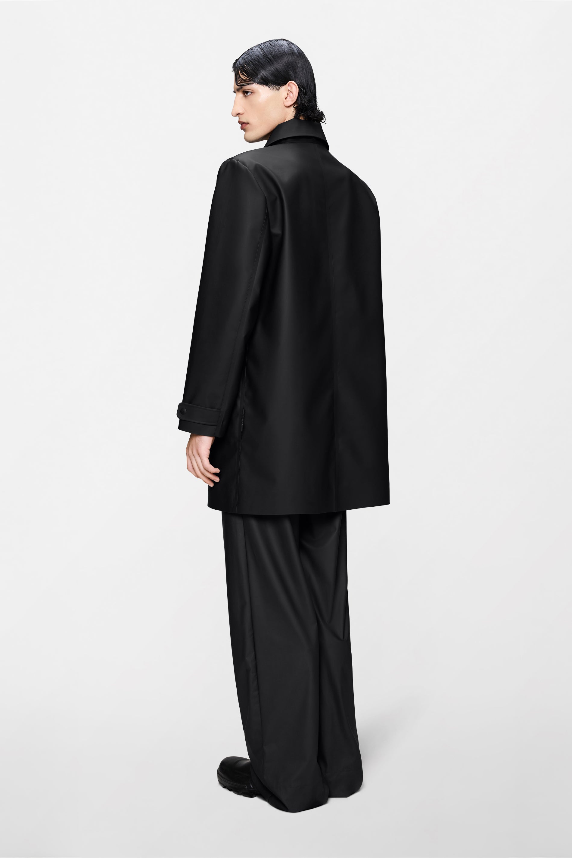 RAINS Nara Long Jacket Black Jacket