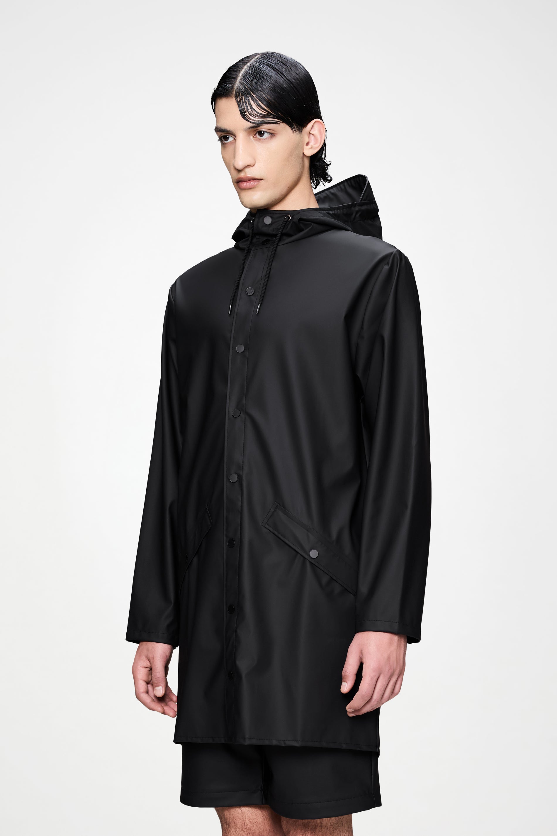 RAINS Long Jacket Black Jacket