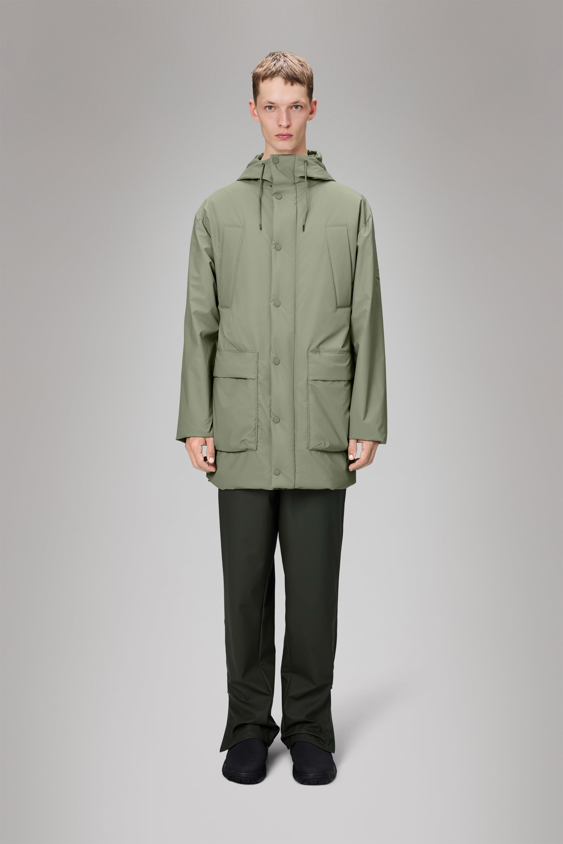 Rains Lohja Long Insulated Cargo Jacket Drift Jacket