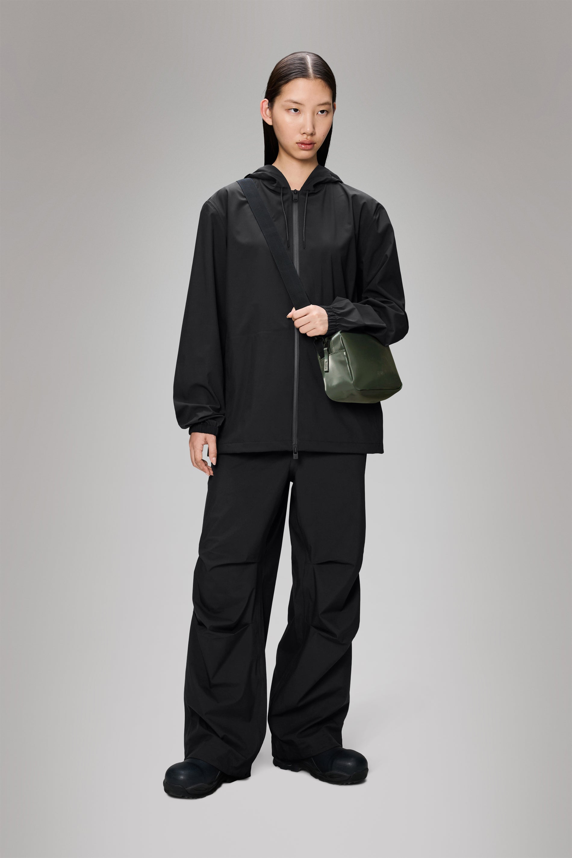 RAINS Suva Hardshell Jacket Black Jacket