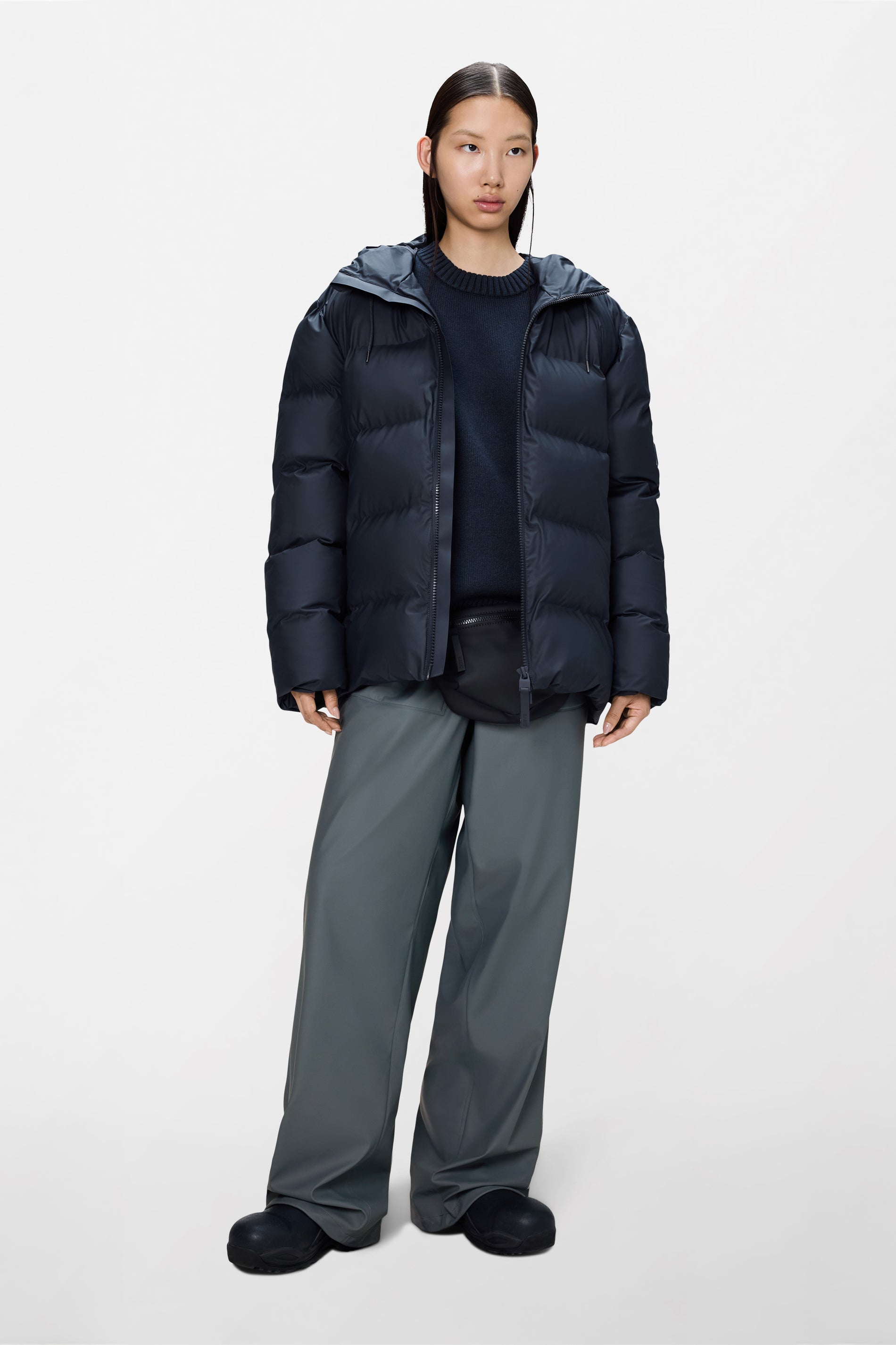 RAINS Alta Puffer Jacket Navy Jacket