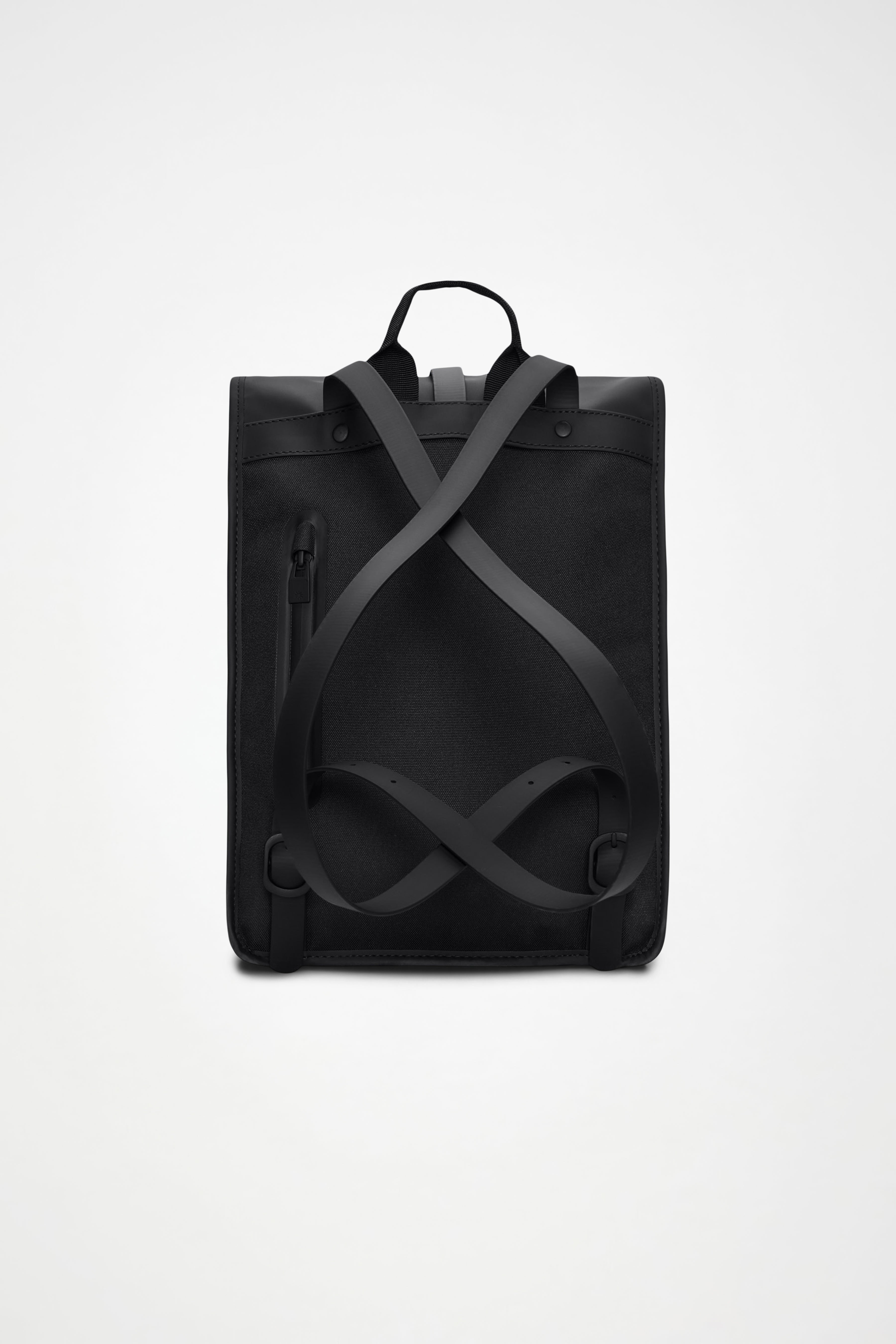 RAINS Rolltop Rucksack Mini Black Backpack