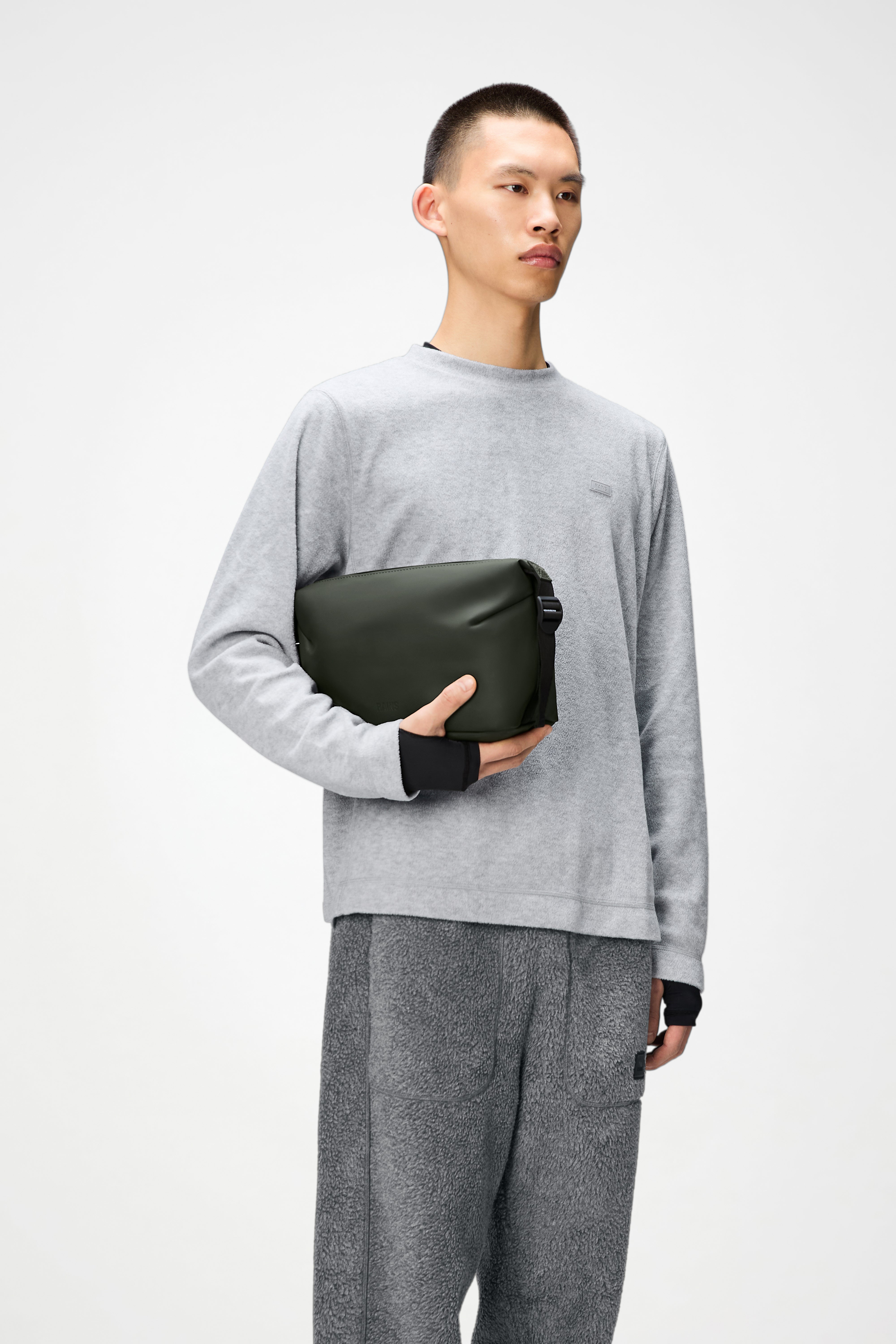 RAINS Hilo Wash Bag Green Wash Bag