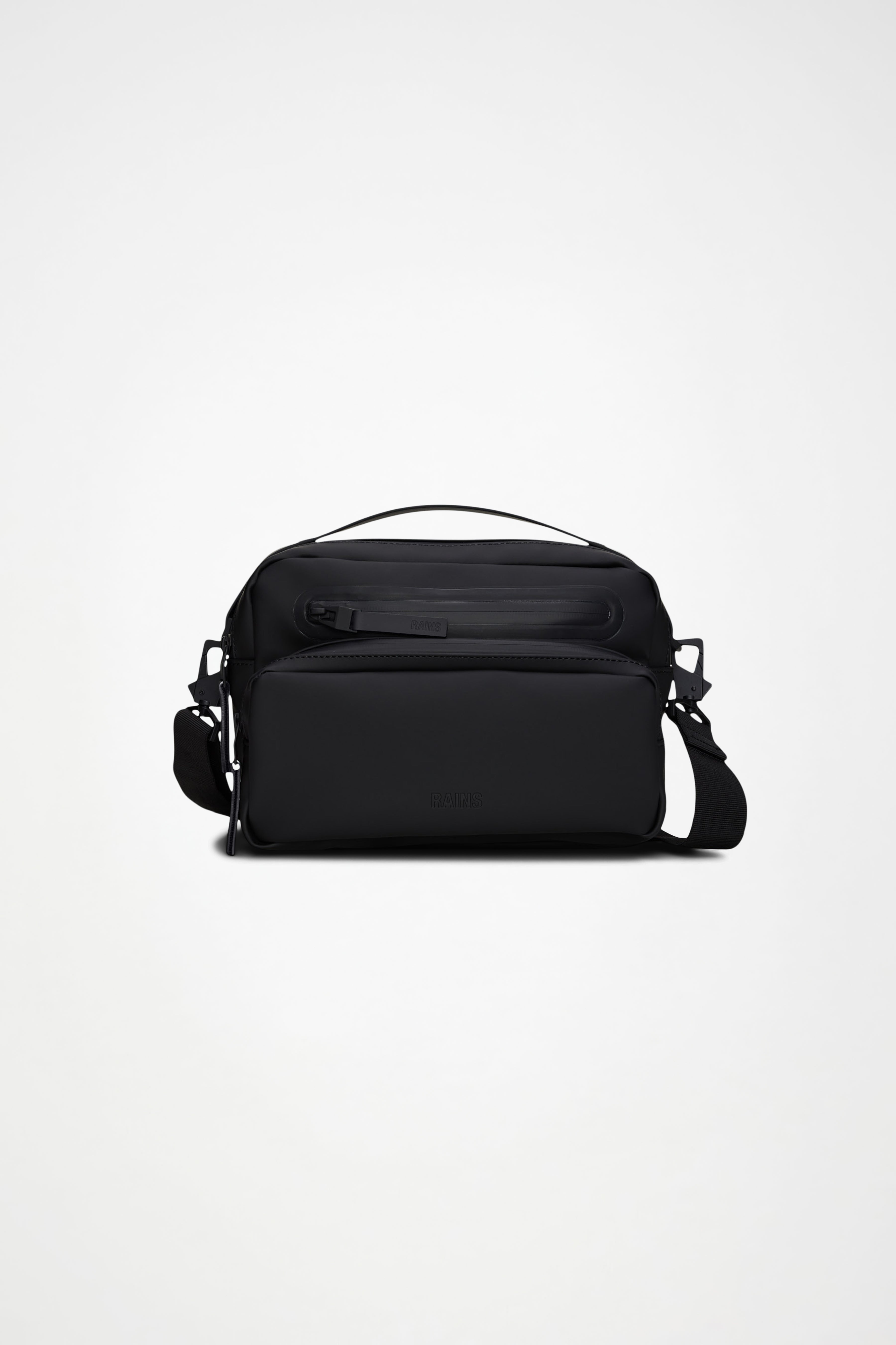 RAINS Cargo Box Bag Black Crossbody