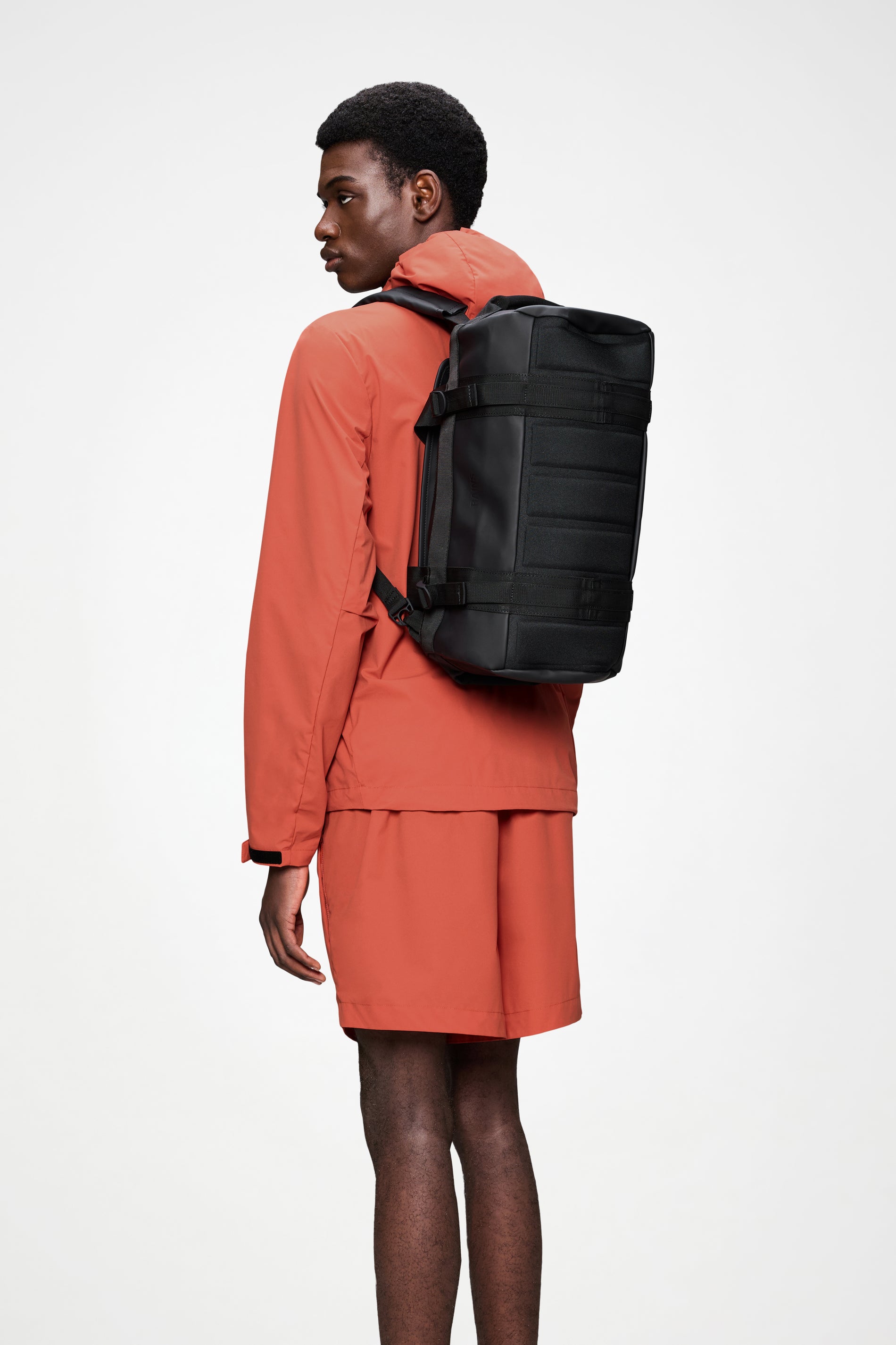 RAINS Texel Duffel Bag Mini Black 19L H24 x D24 x W39 cm Duffel