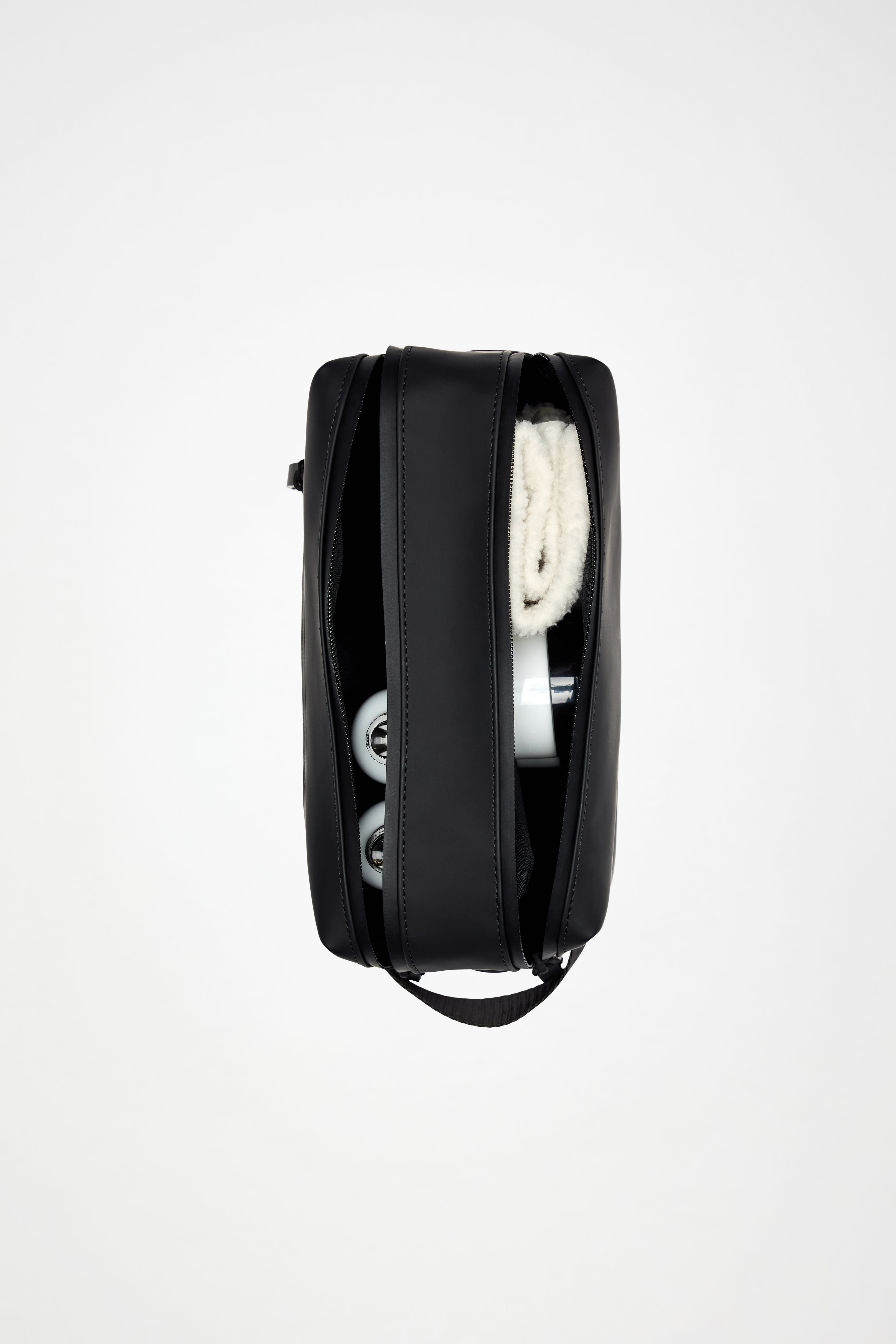 RAINS 2 Zip Wash Bag Beige Wash Bag