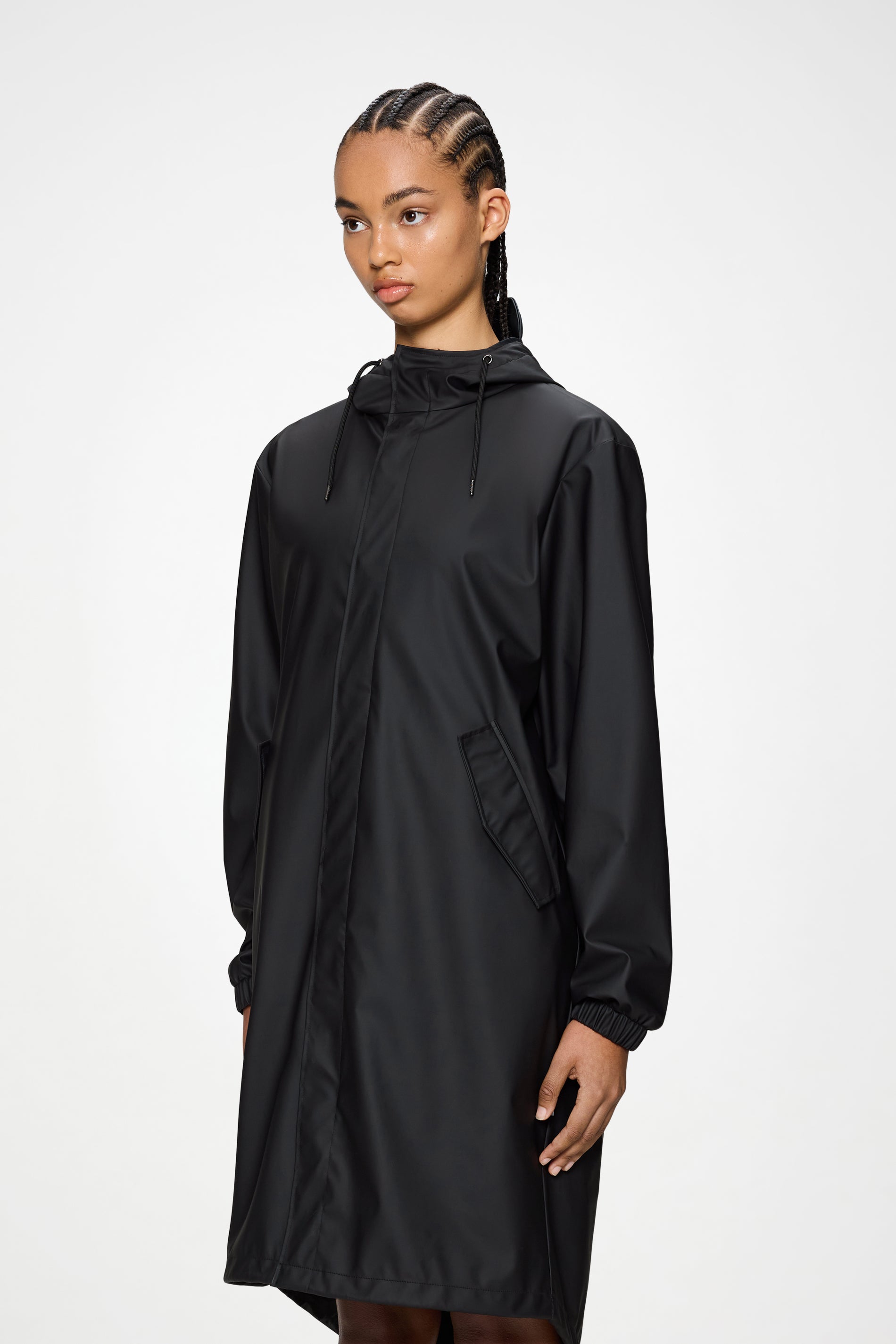 RAINS Fishtail Parka Black Jacket