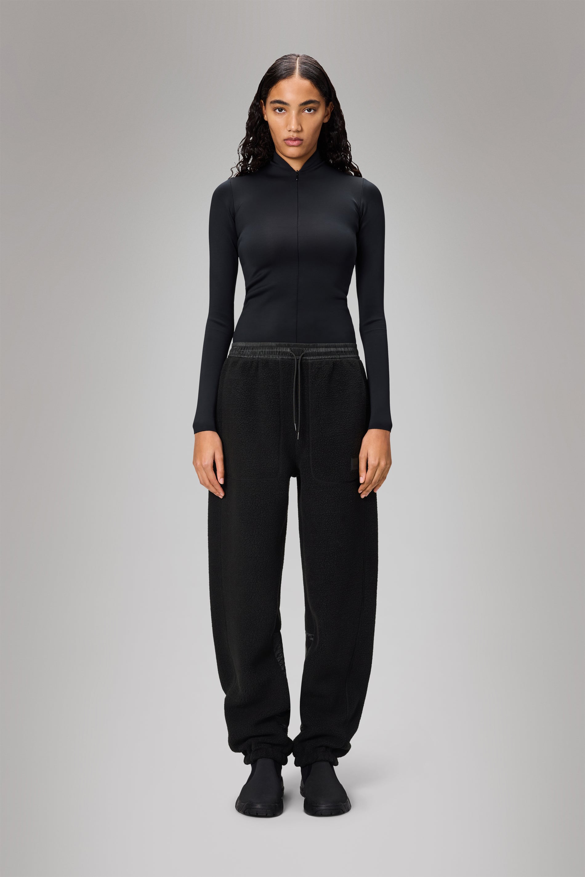 RAINS Yermo Fleece Pants Regular Black Pants