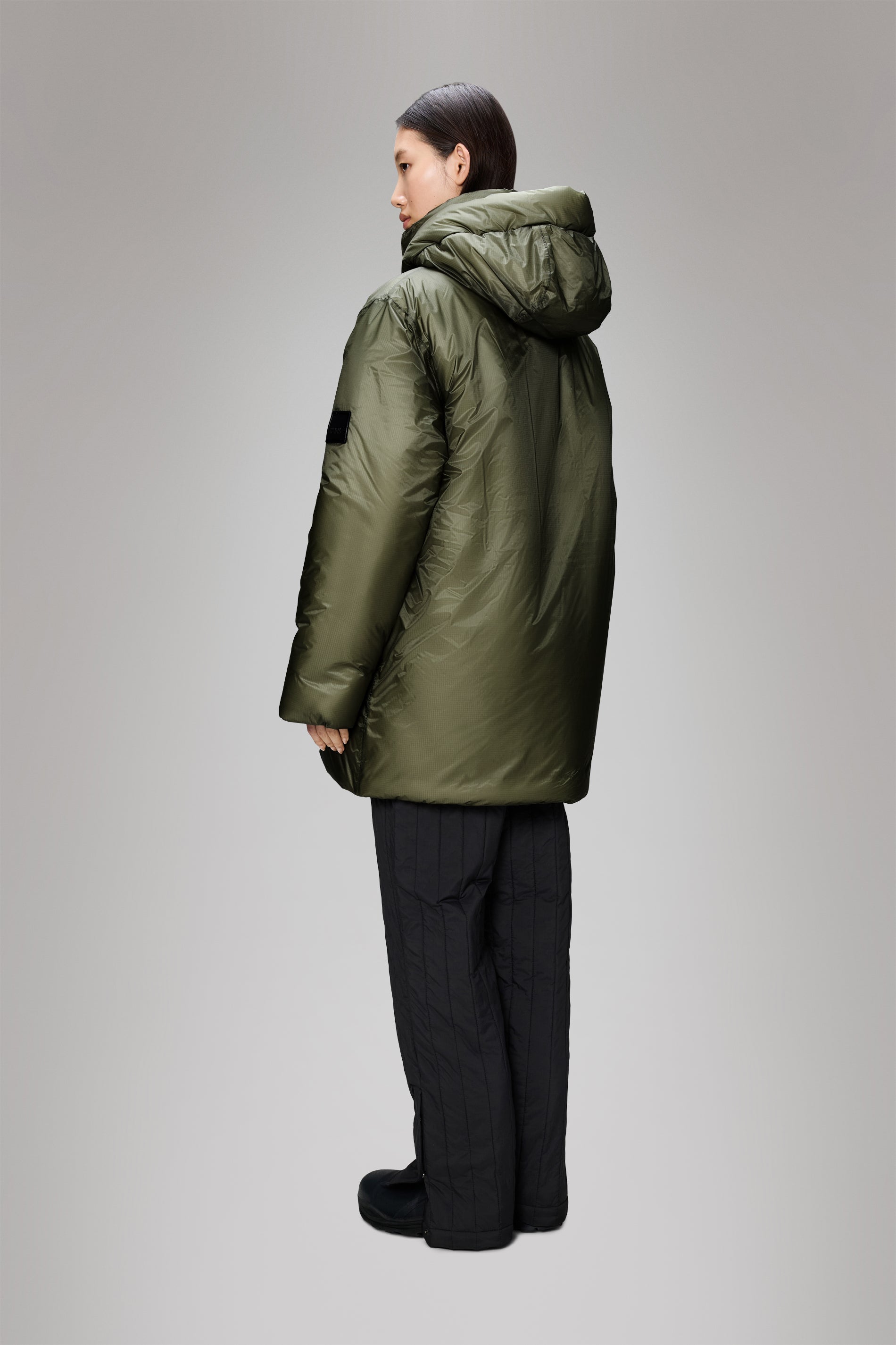 RAINS Torna Insulated Long Jacket Marsh Jacket