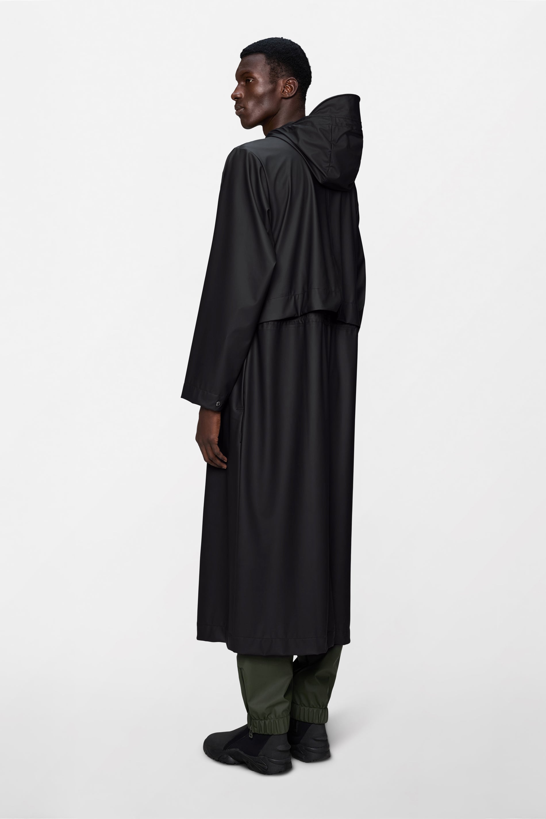 RAINS Bold Longest Jacket Black Jacket