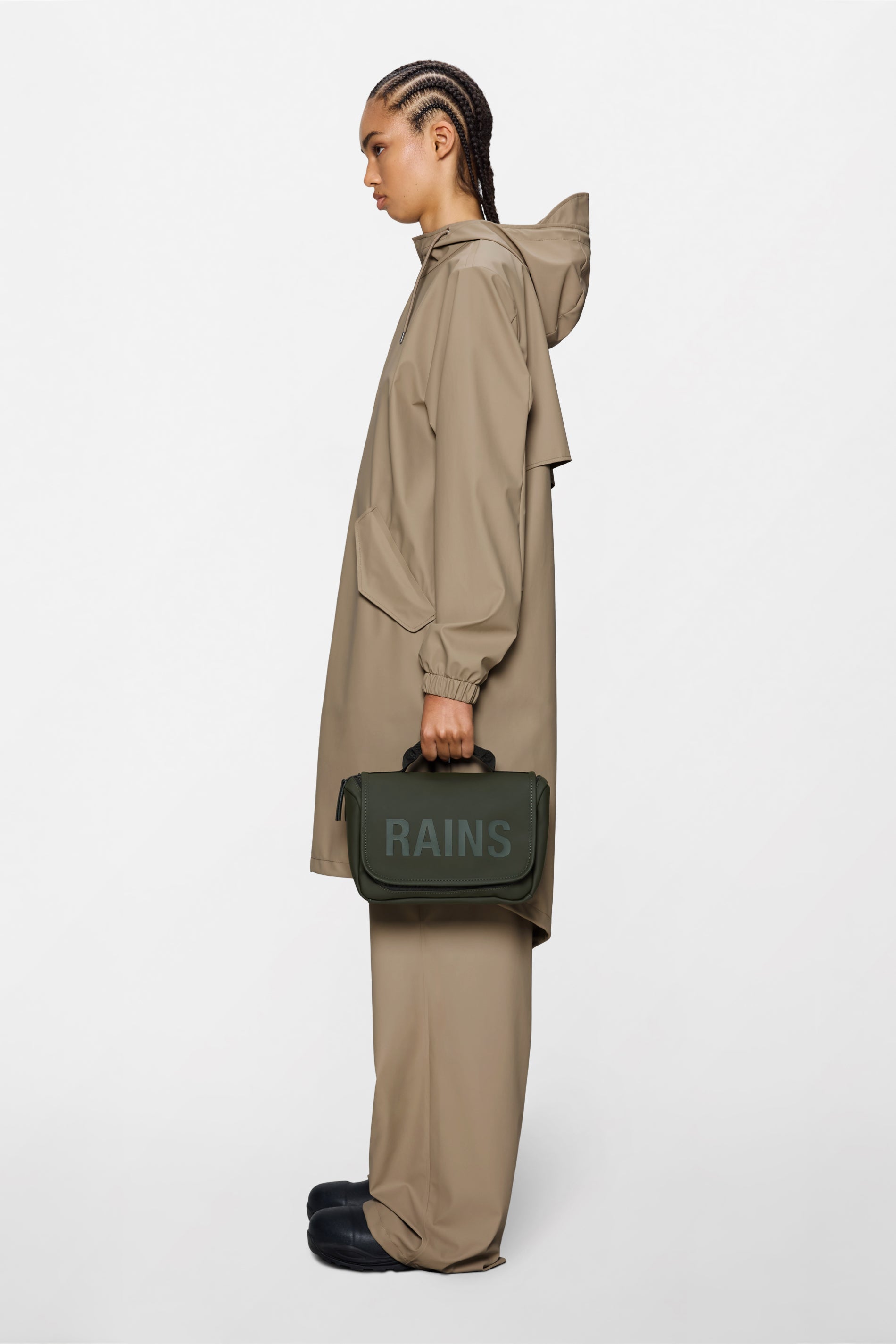 RAINS Texel Wash Bag Green Wash Bag