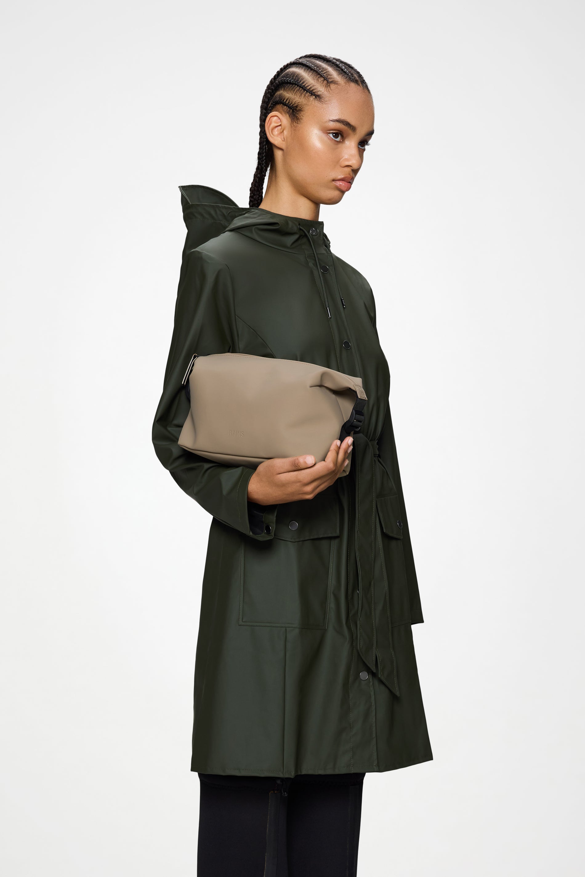 RAINS Hilo Wash Bag Beige 4.40L H15 x D13 x W26 cm Wash Bag