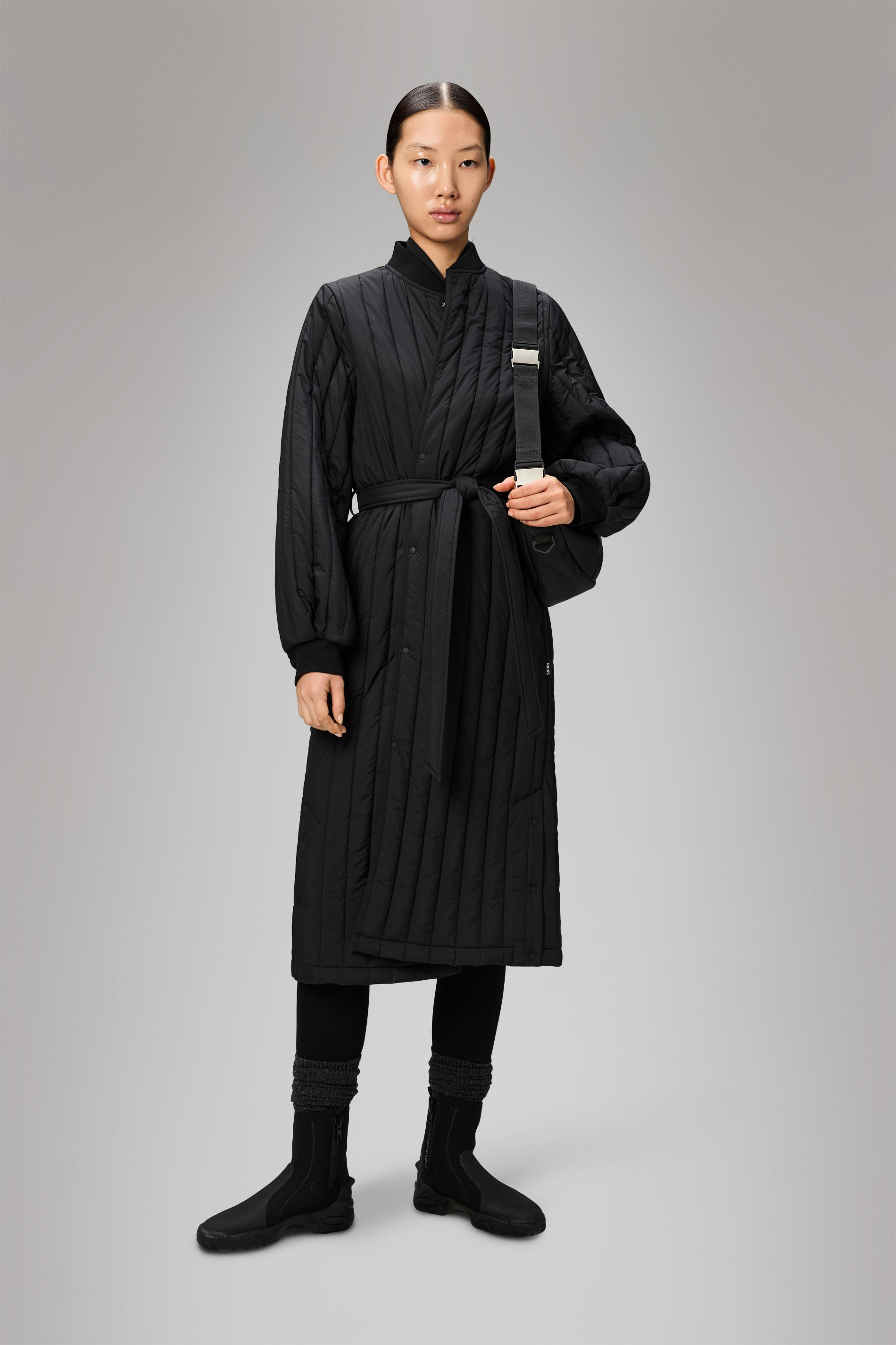 RAINS Banja Liner W Coat Black Jacket