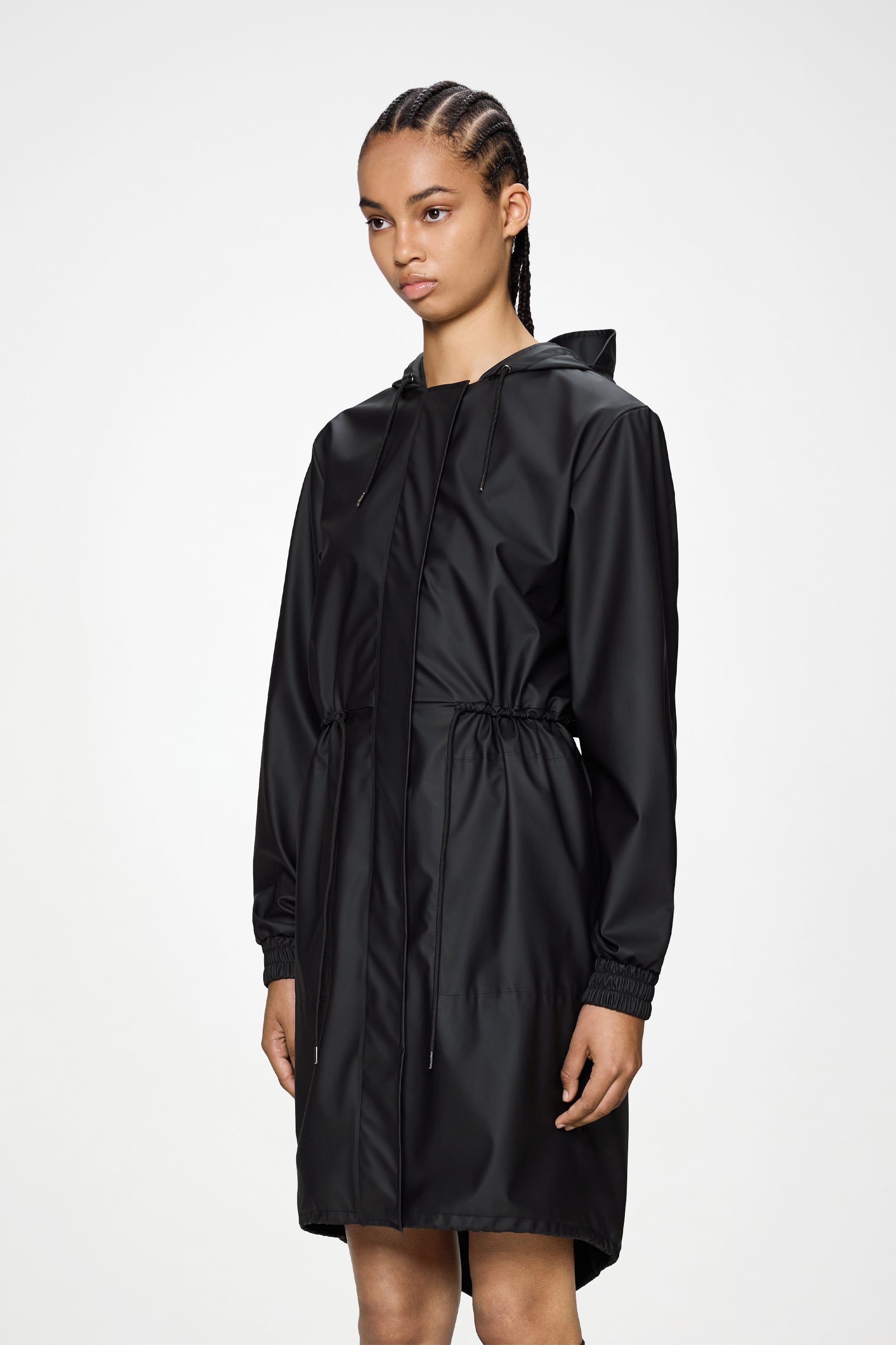 RAINS String W Parka Black Jacket