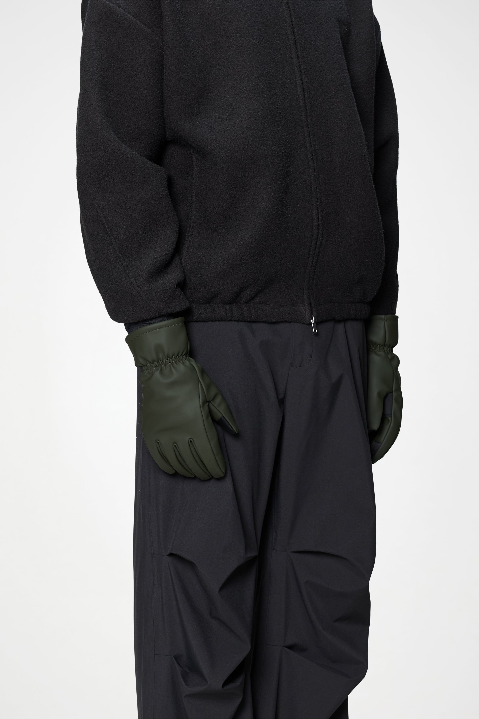 RAINS Insulated Gloves Green Gloves & Mittens