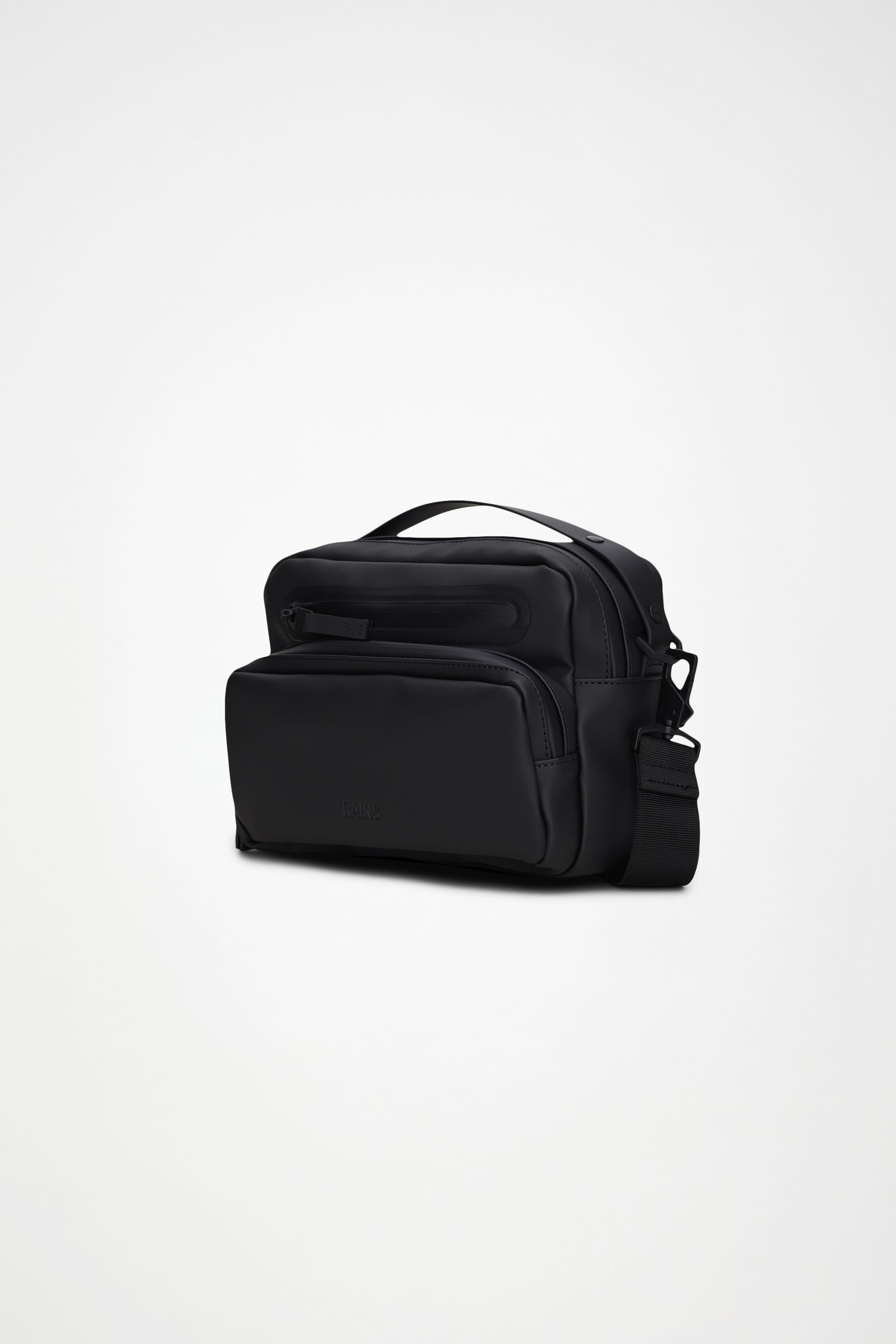 RAINS Cargo Box Bag Black Crossbody