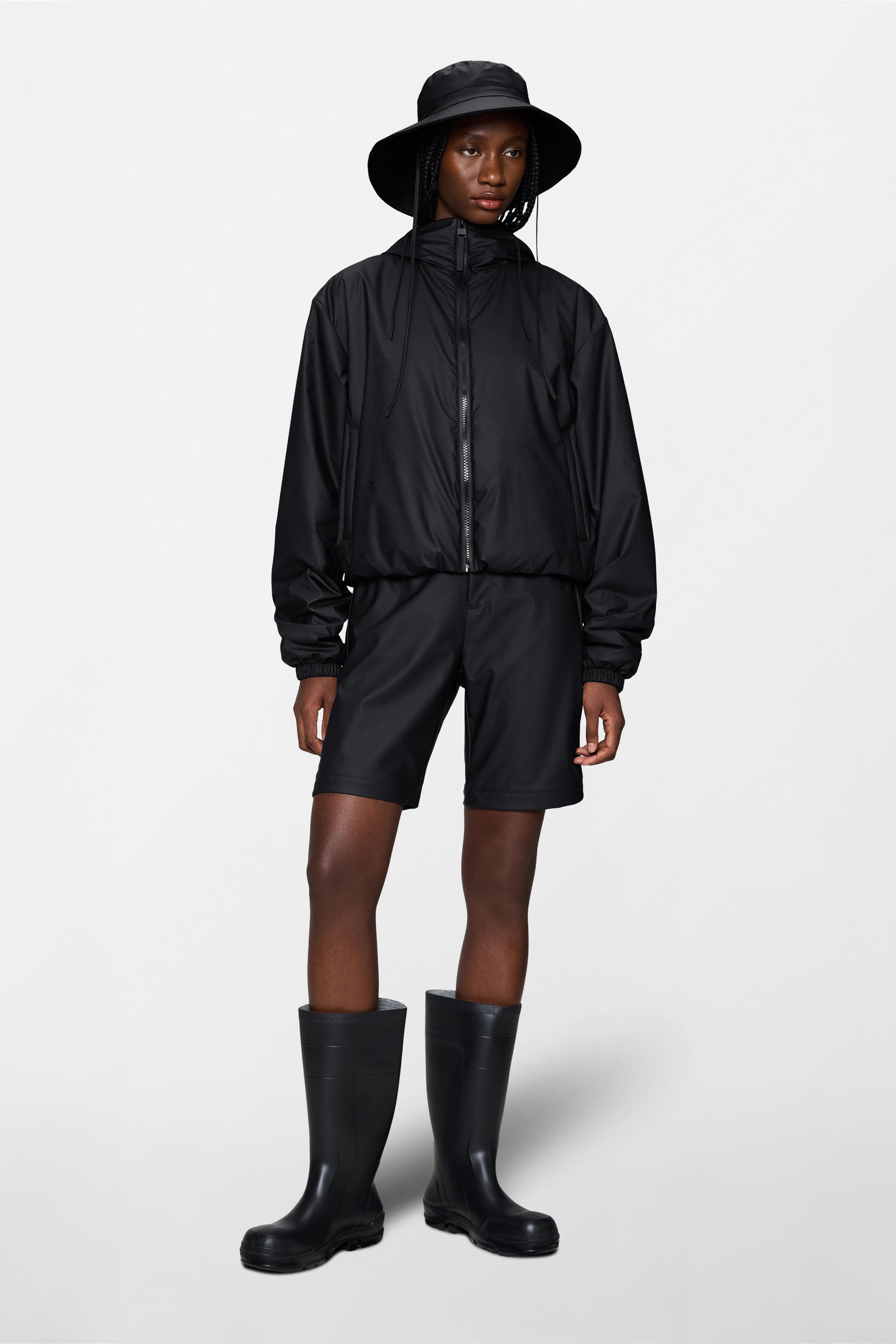 RAINS Lohja Short Insulated Jacket Black Jacket