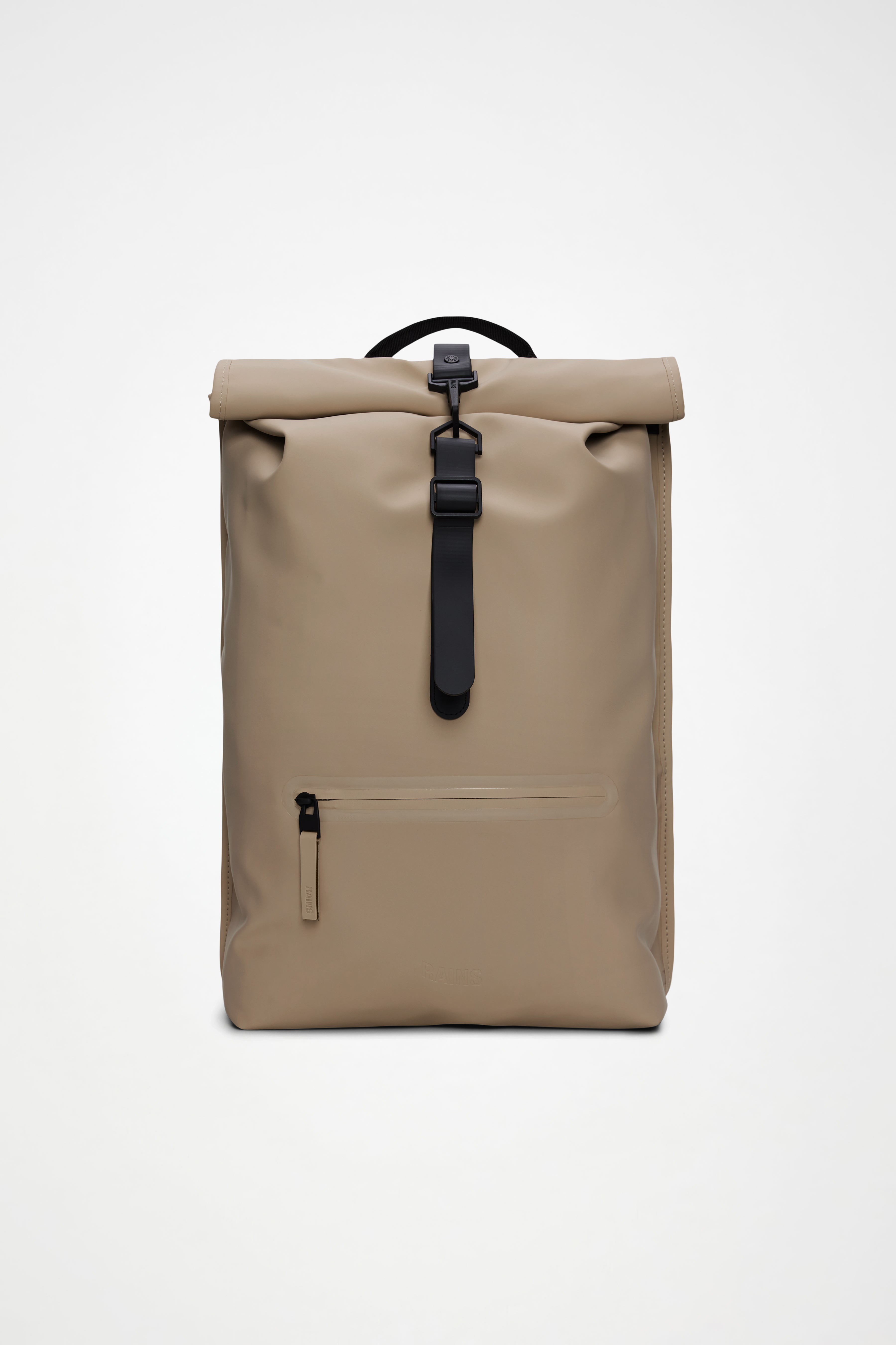 RAINS Rolltop Rucksack Beige 17L H60 x D11 x W32 cm Backpack