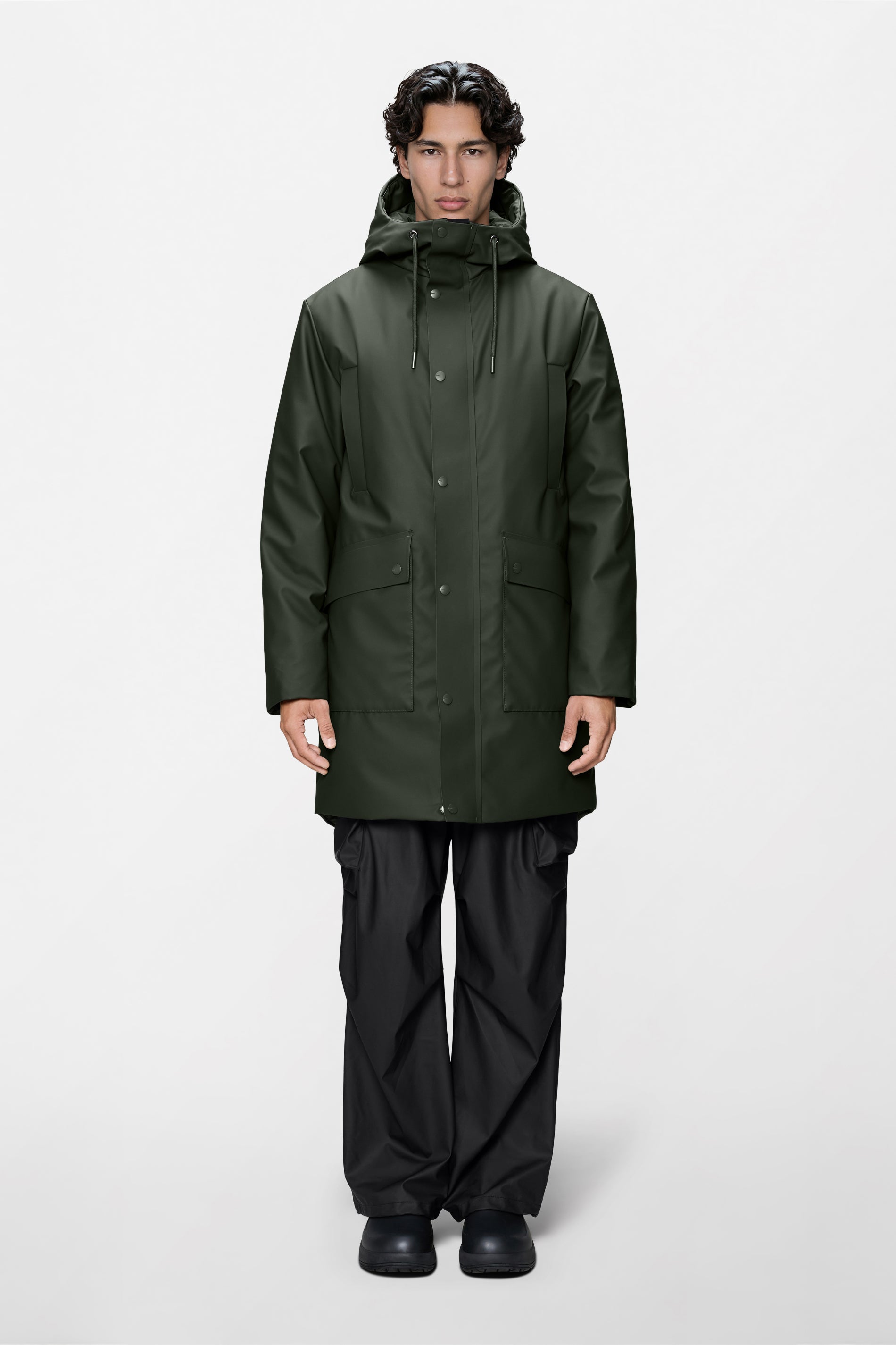 RAINS Nome Long Parka Green Jacket