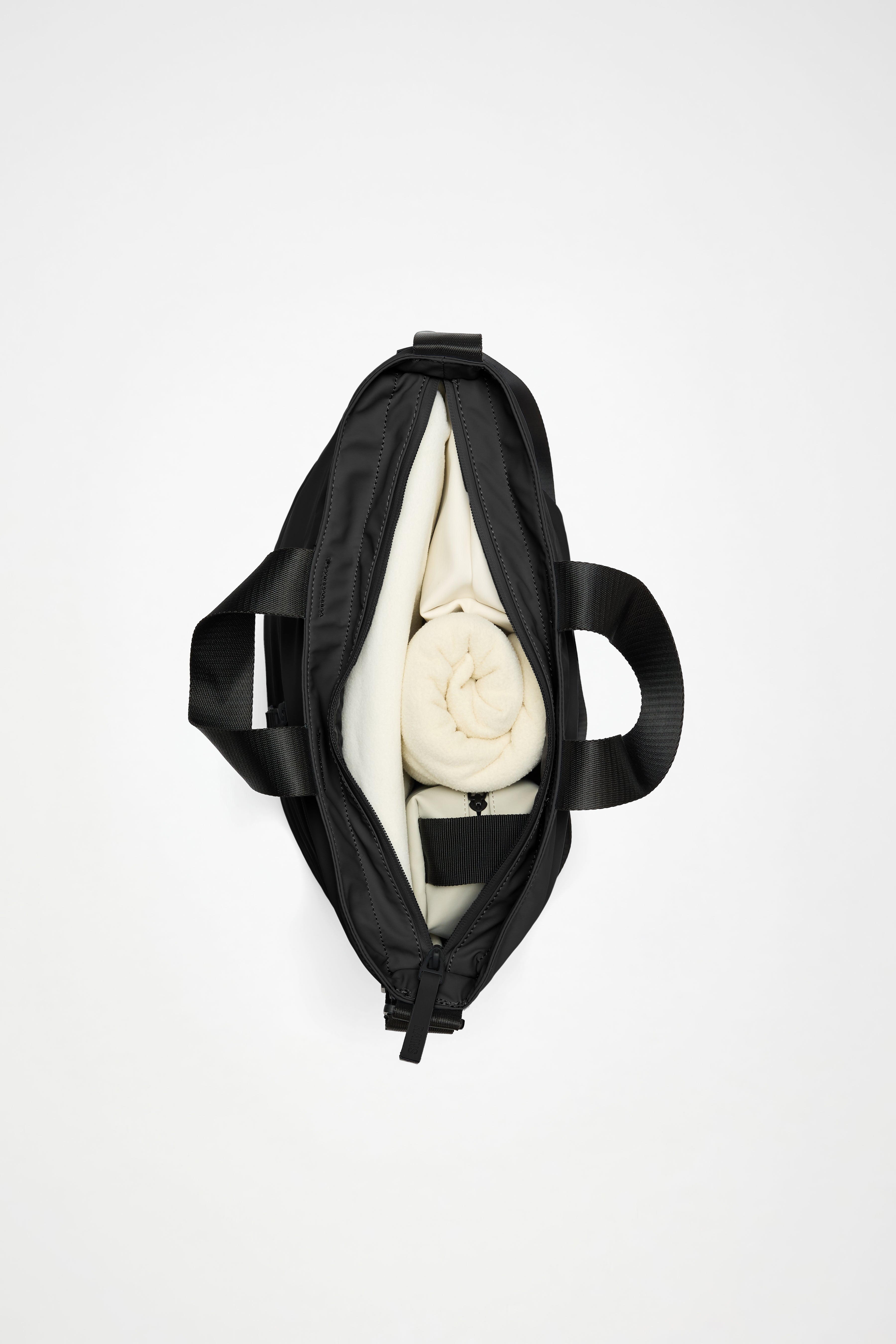 RAINS Dash Tote Bag Black Tote