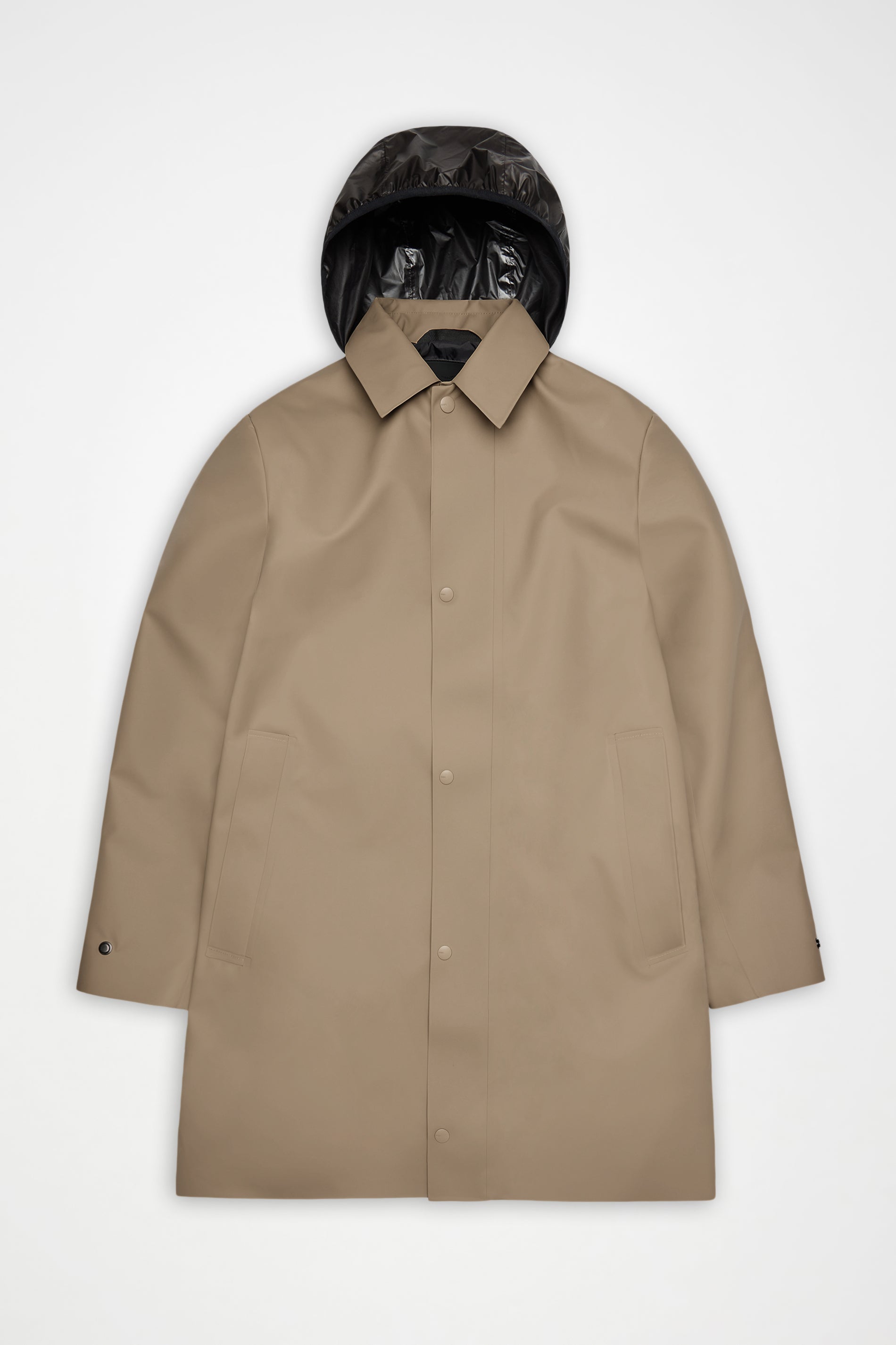RAINS Nara Long Jacket Beige Jacket