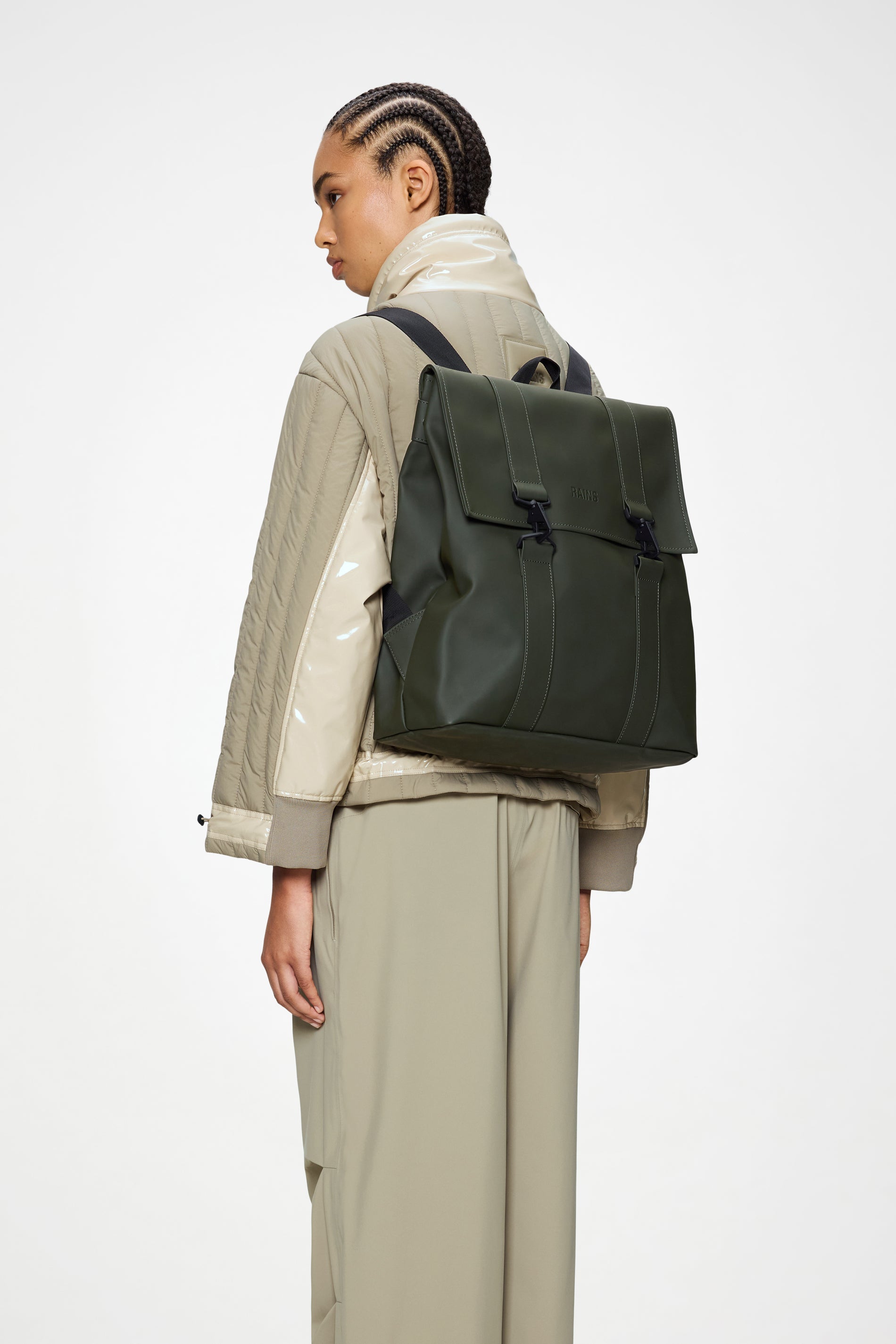RAINS MSN Bag Green Backpack