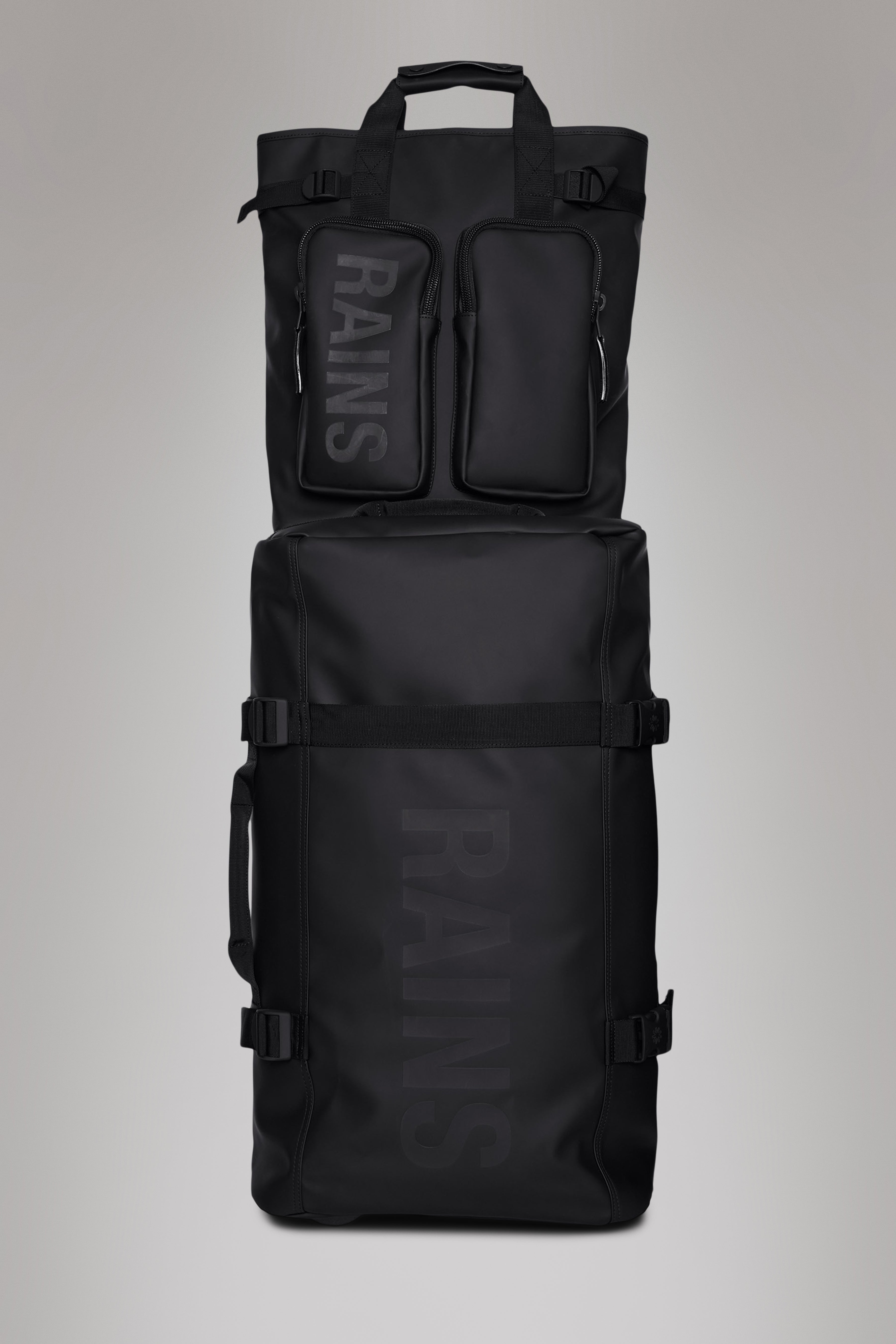 RAINS Texel Tote Backpack Black Backpack