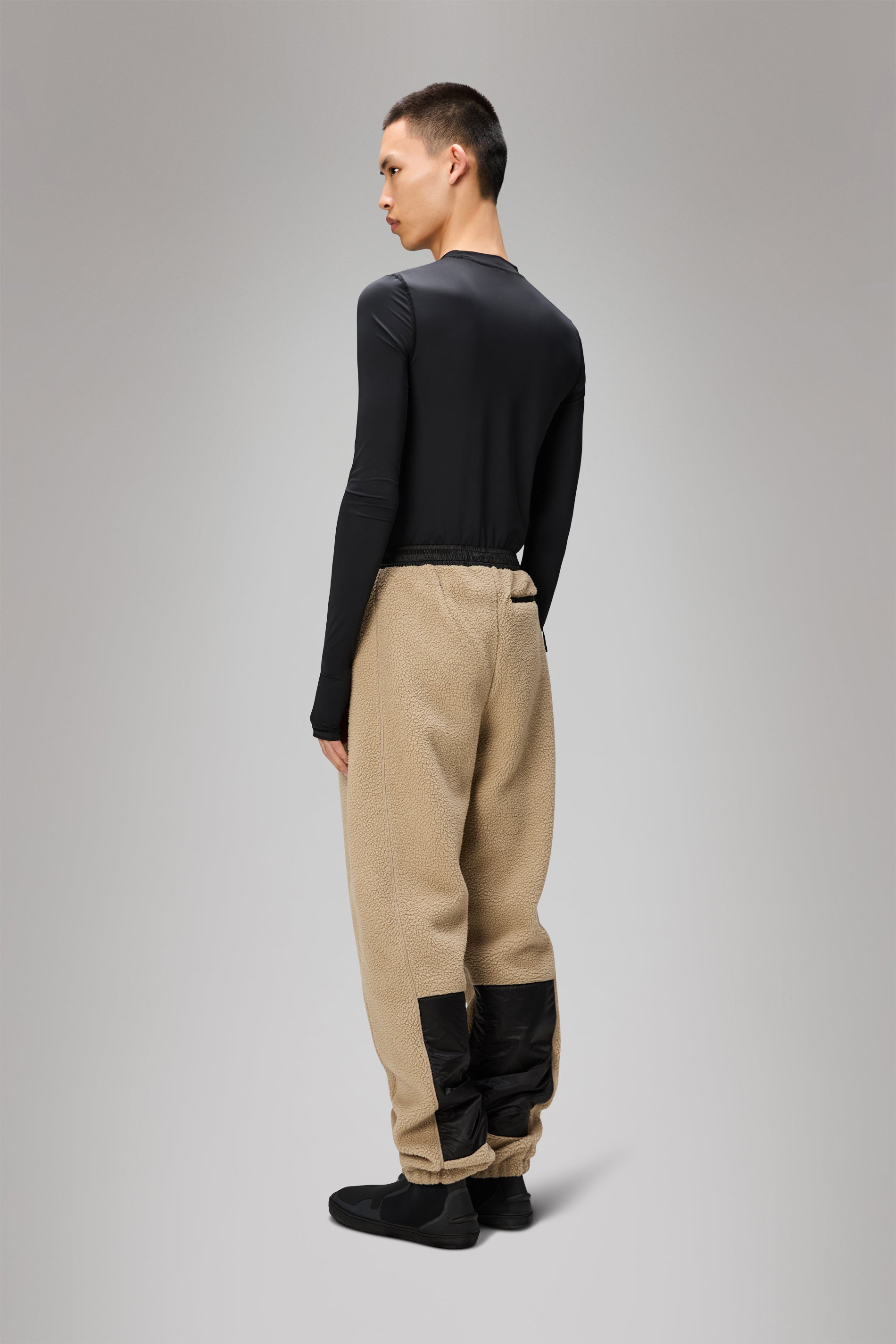 RAINS Yermo Fleece Pants Regular Beige Pants