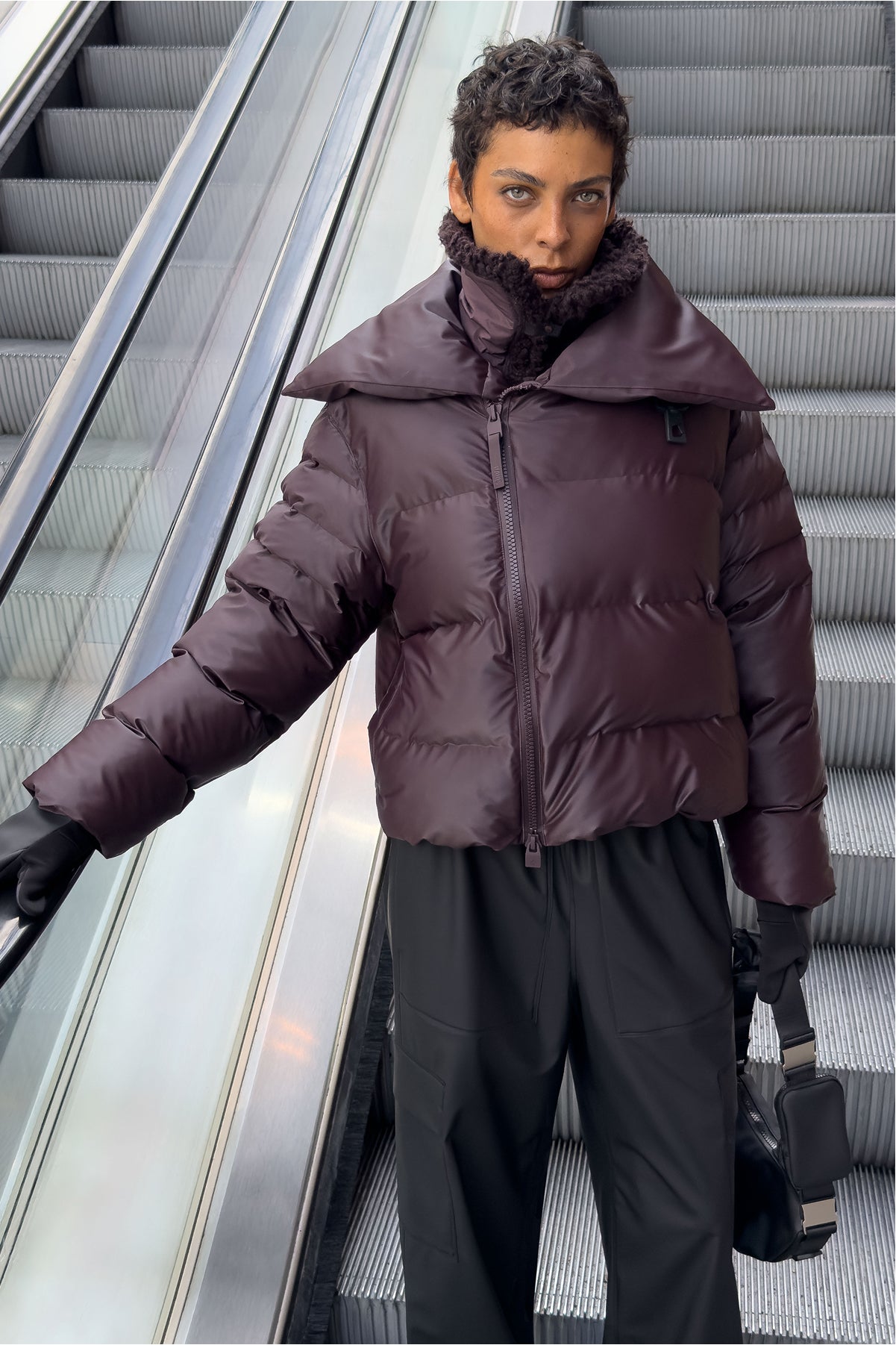 Rains Alta Vision Short Puffer Jacket Depth Jacket