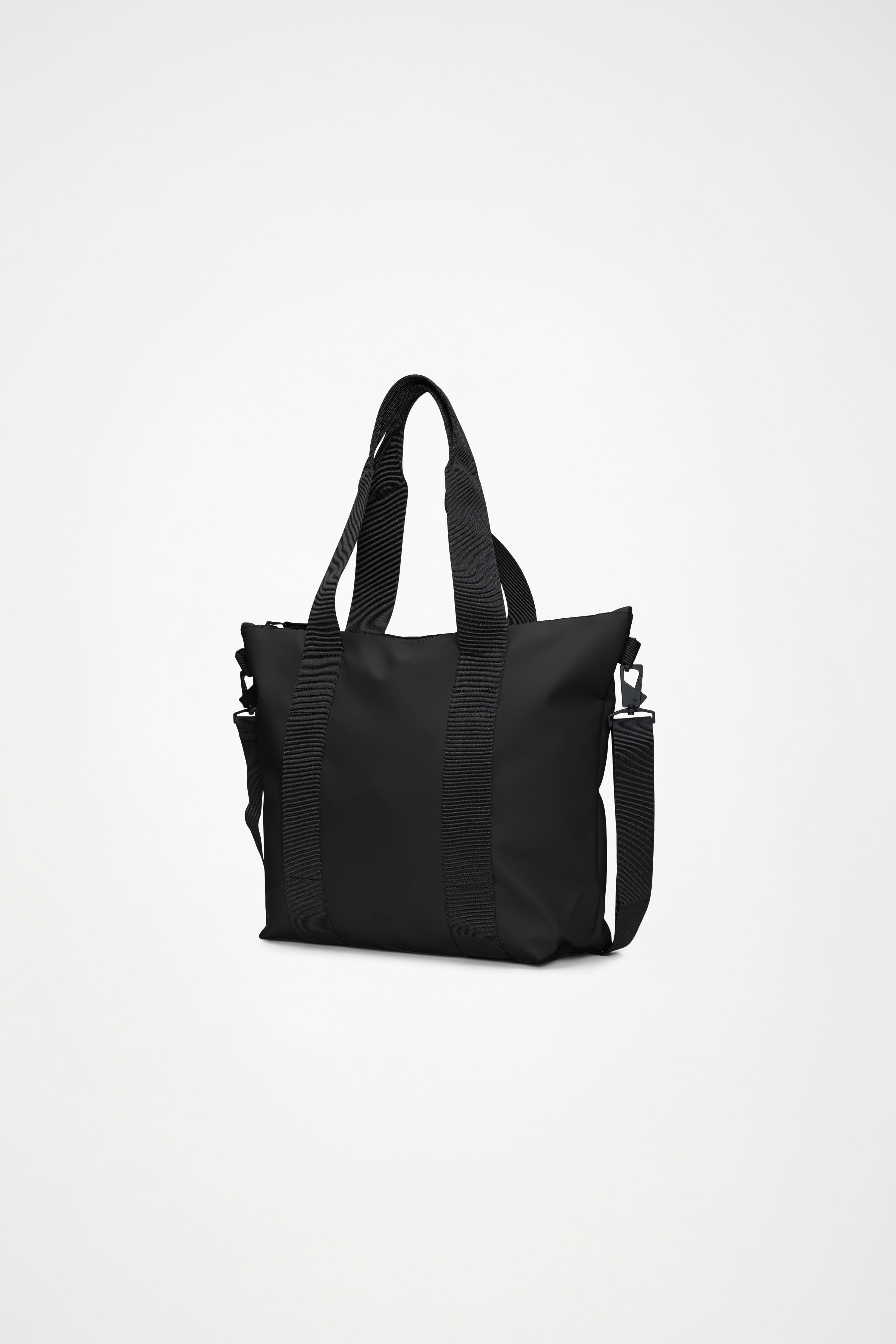 RAINS Tote Bag Mini Black 18.50L H36 x D13 x W46 cm Tote