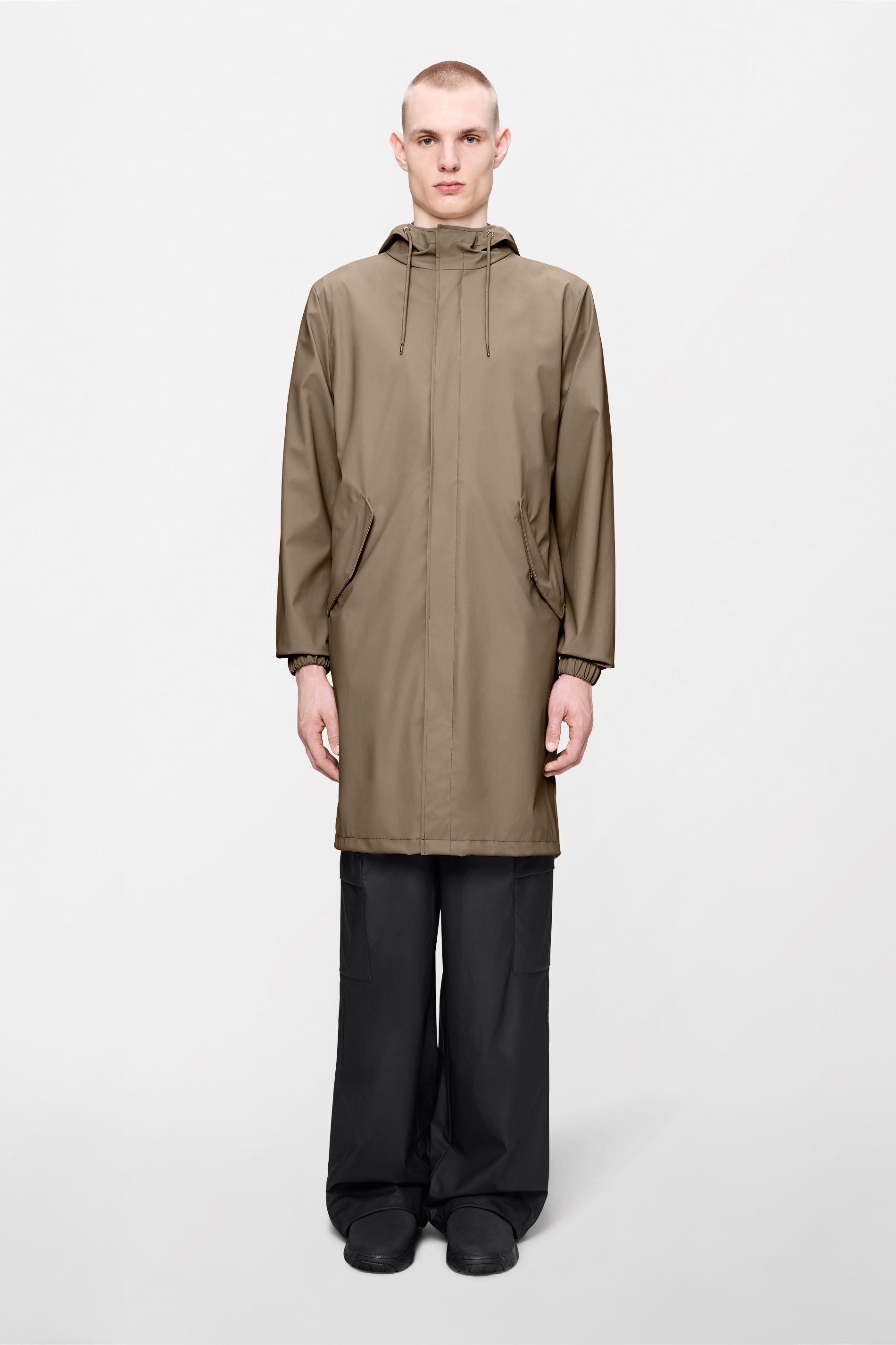 RAINS Fishtail Parka Beige Jacket