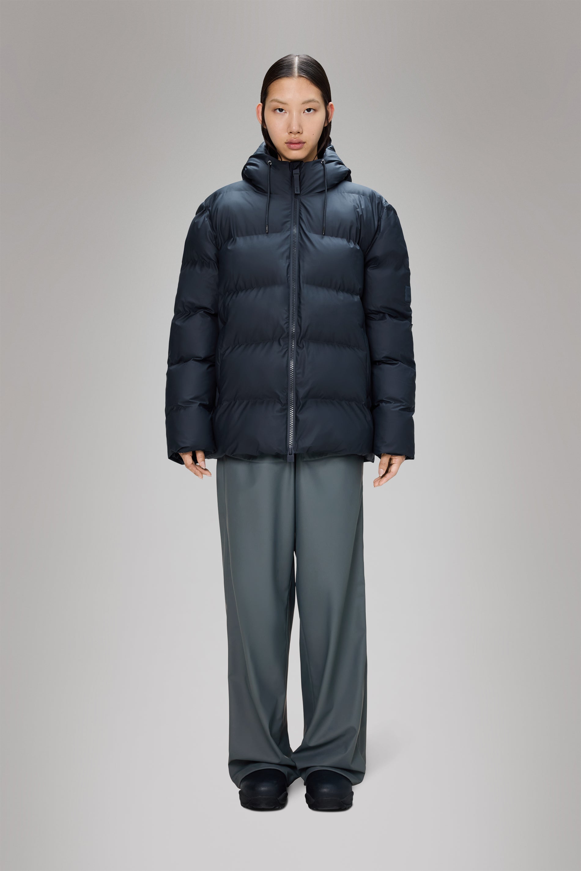 Rains Alta Puffer Jacket Navy Jacket