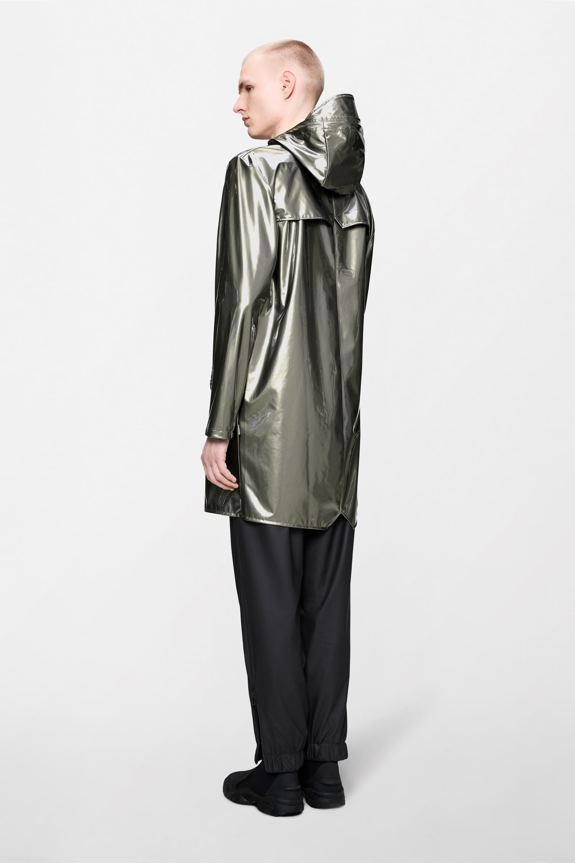 RAINS Long Jacket Raven Jacket