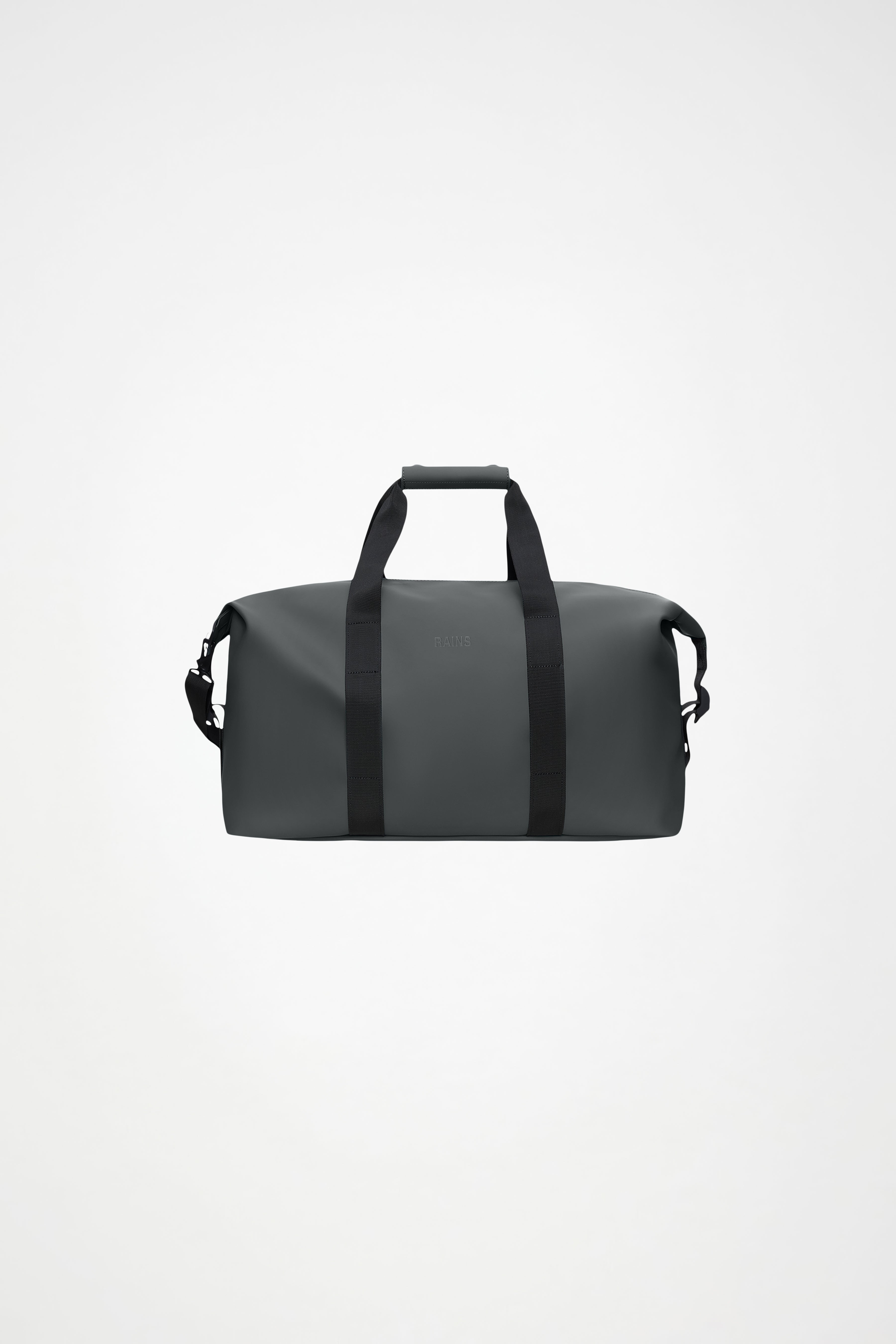 RAINS Hilo Weekend Bag Dark Grey 36L H27 x D26 x W52 cm Weekender