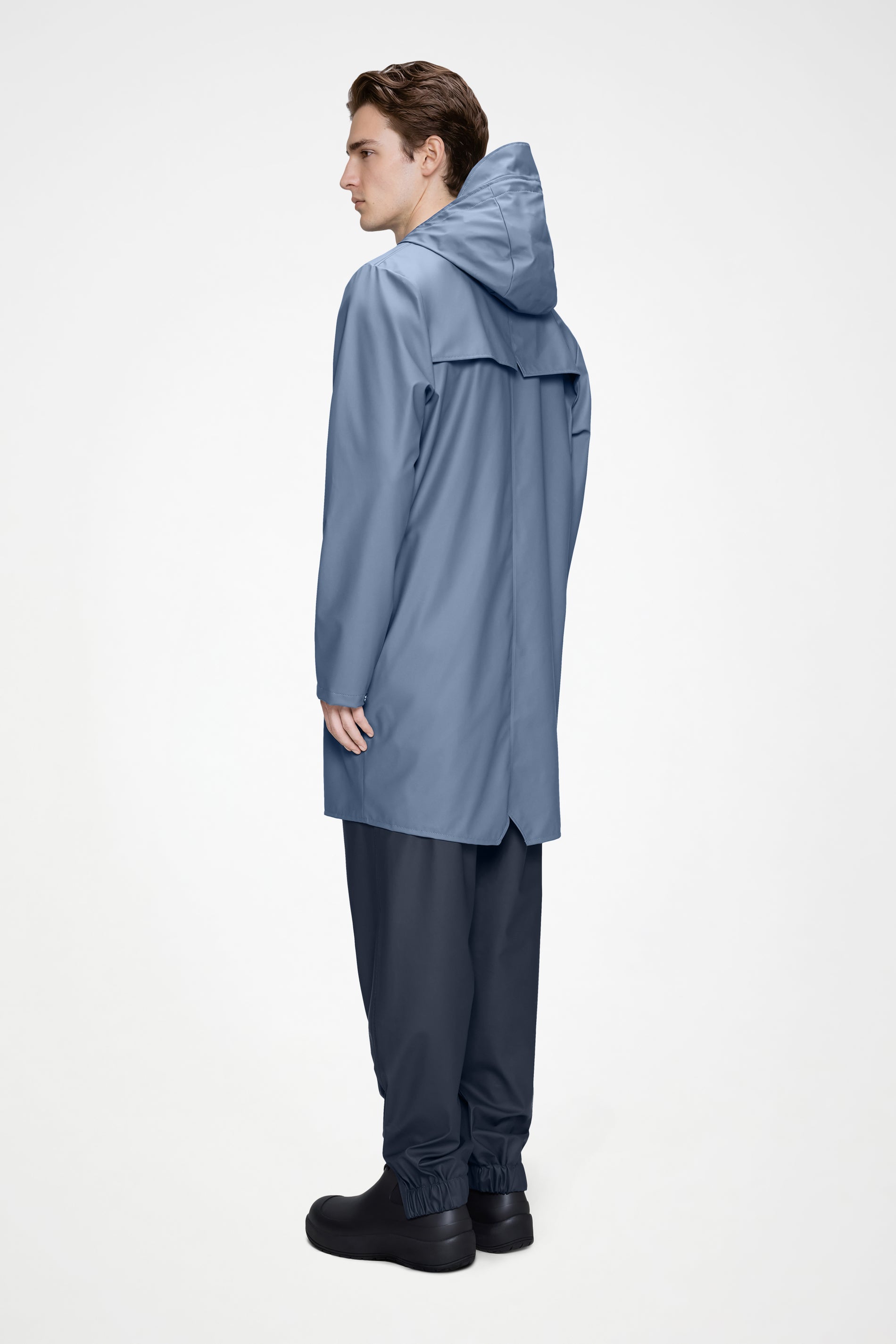 RAINS Long Jacket Blue Dusk Jacket