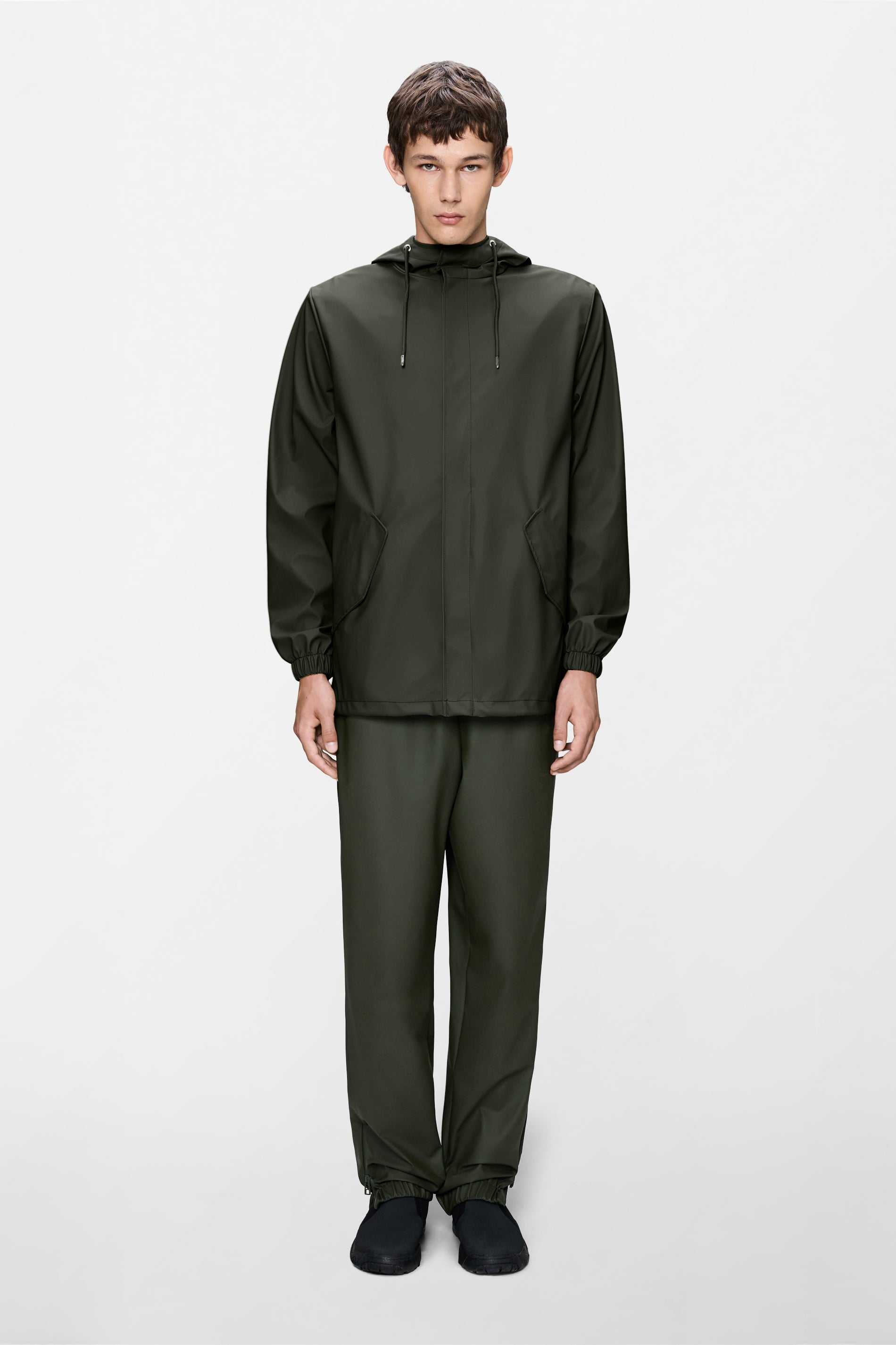 RAINS Fishtail Jacket Green Jacket