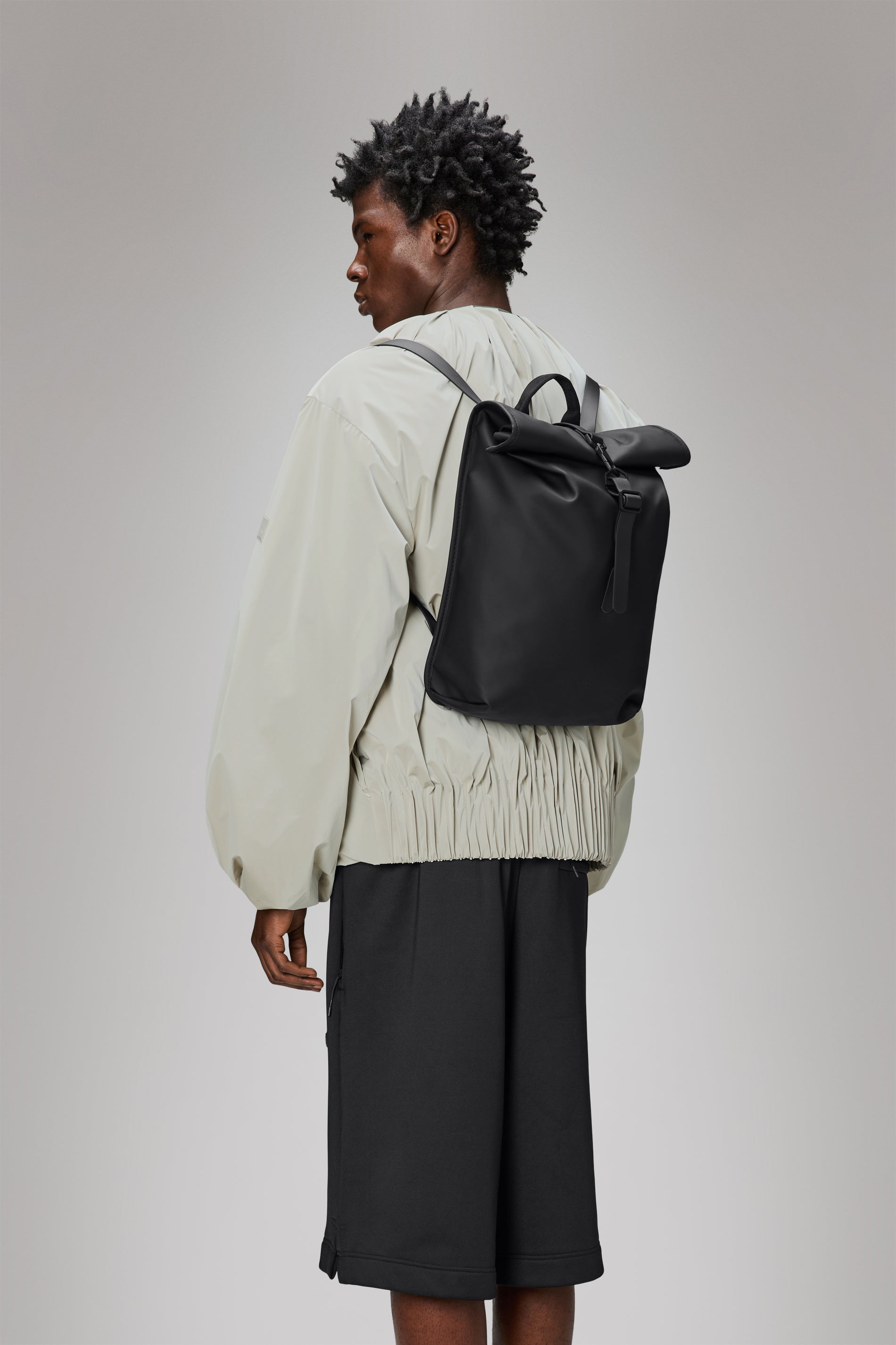 Rains® Rolltop Rucksack in Grey for $180 | Free Shipping