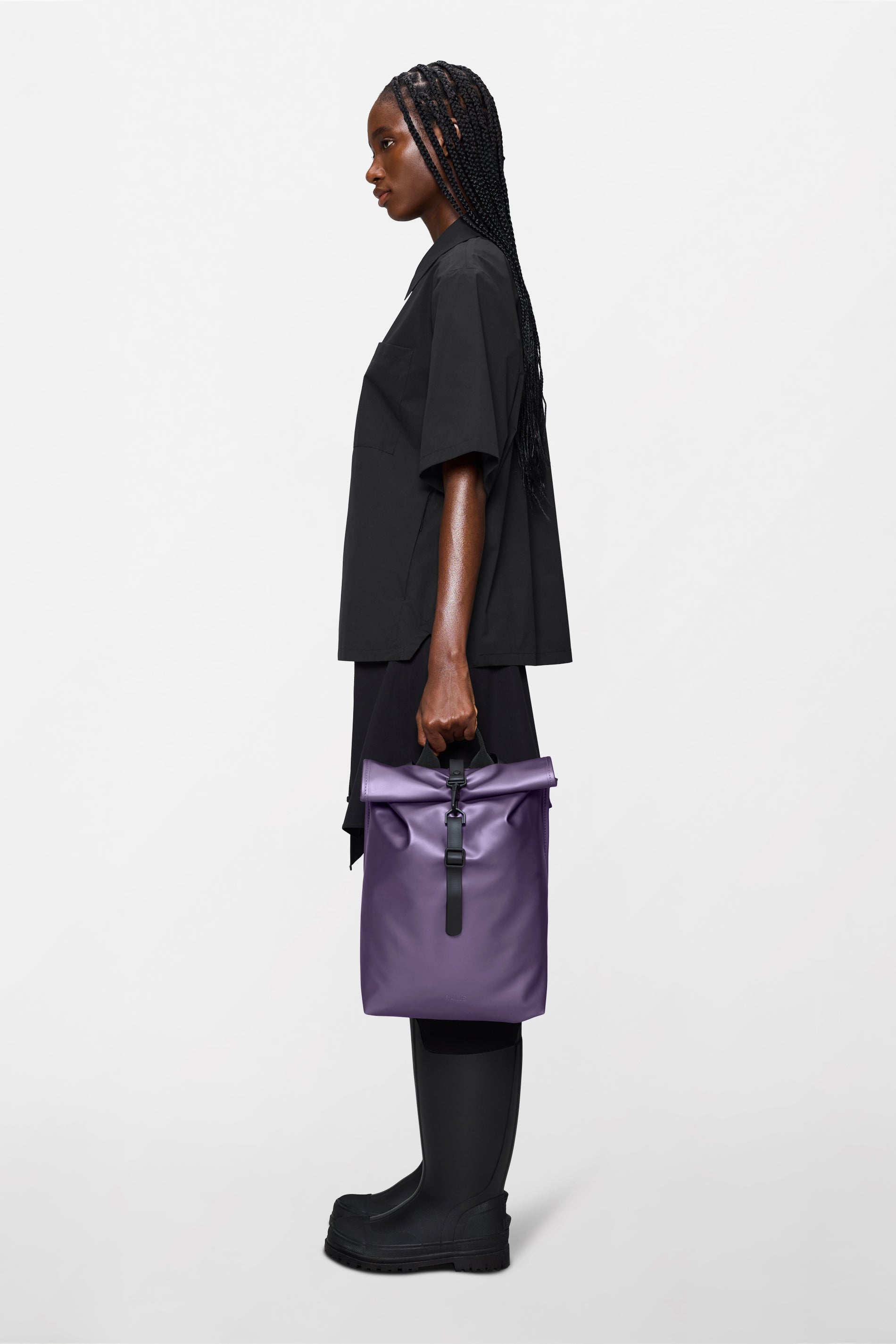 RAINS Rolltop Rucksack Mini Body 13L H50 x D10 x W27 cm Backpack