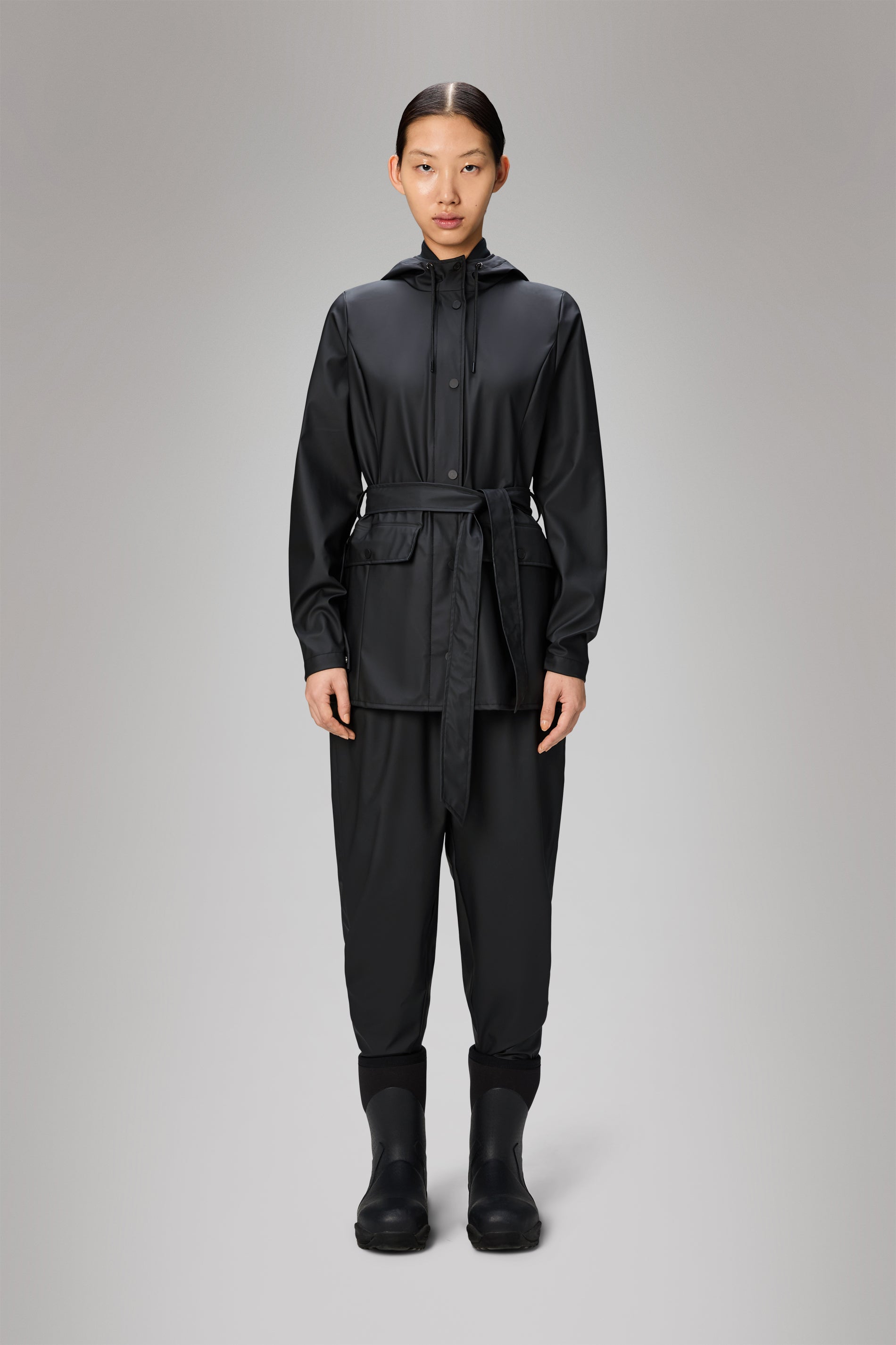 RAINS Curve Jacket Black Jacket