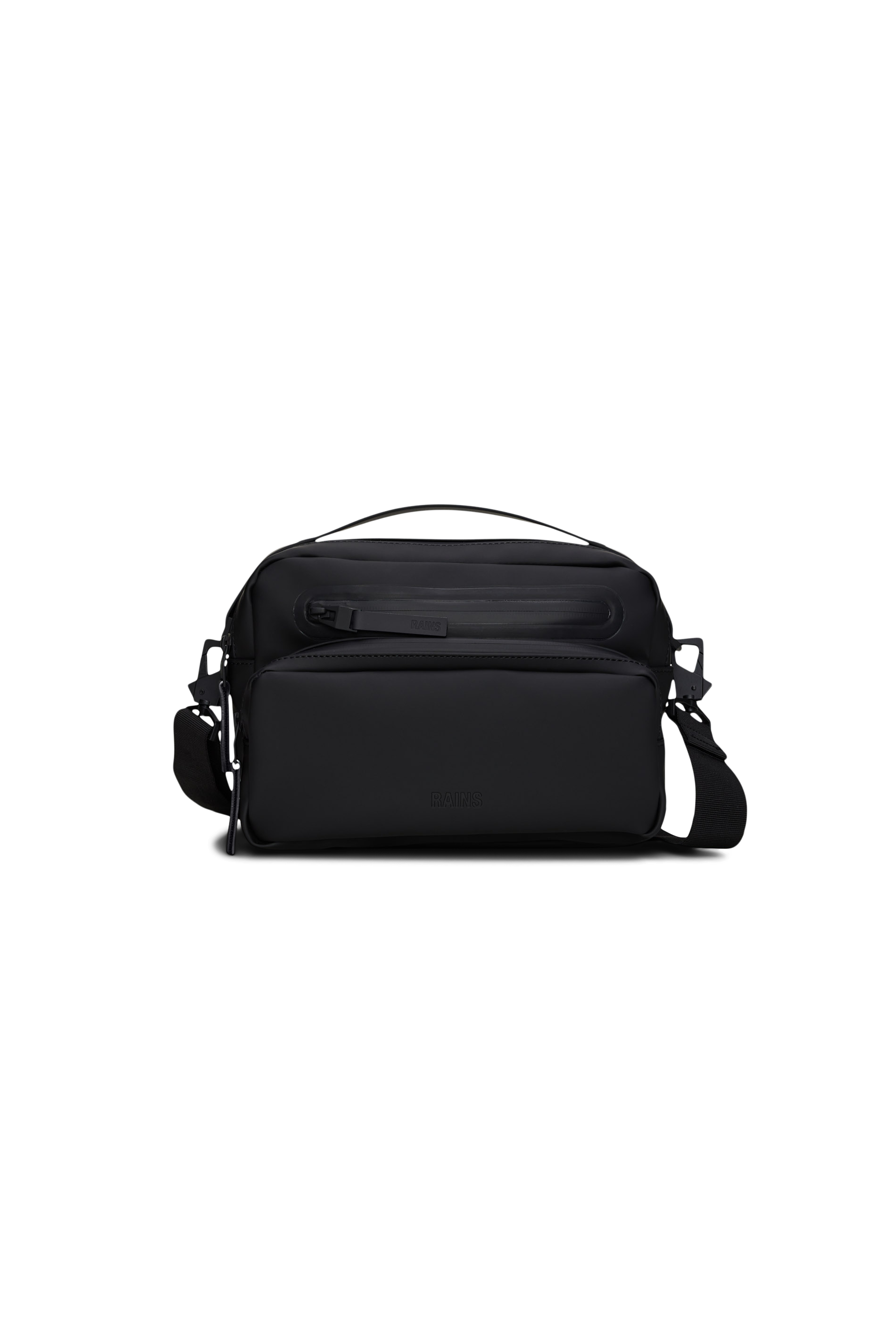 RAINS Cargo Box Bag Black Crossbody