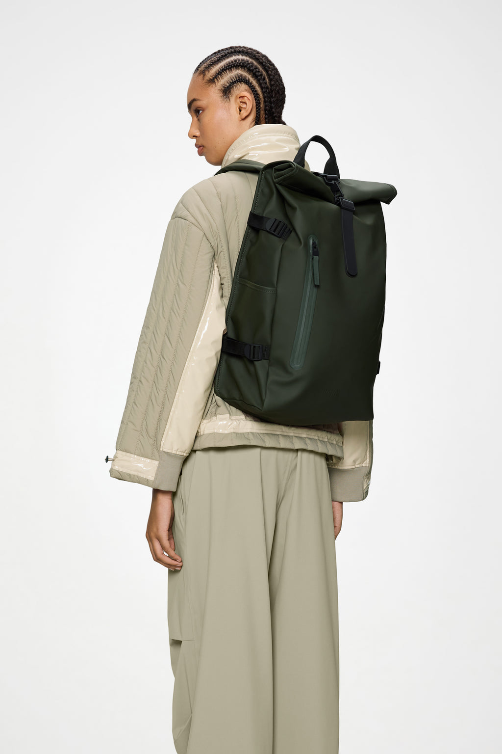 rains backpack canada Rains® Rolltop Rucksack Large in Black for $240