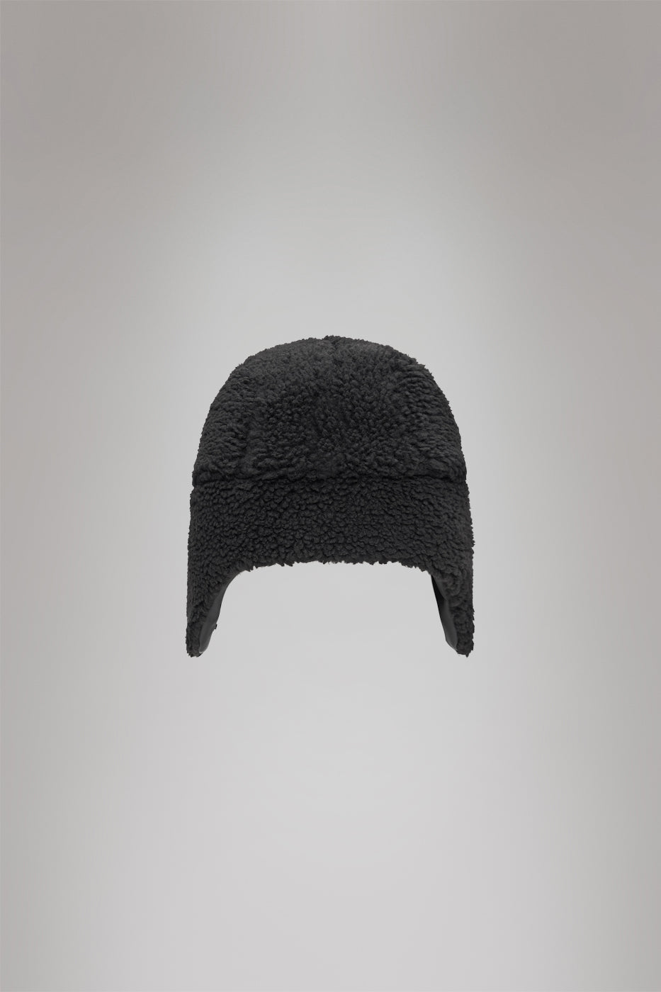 RAINS Fleece Trapper Hat Black Headwear
