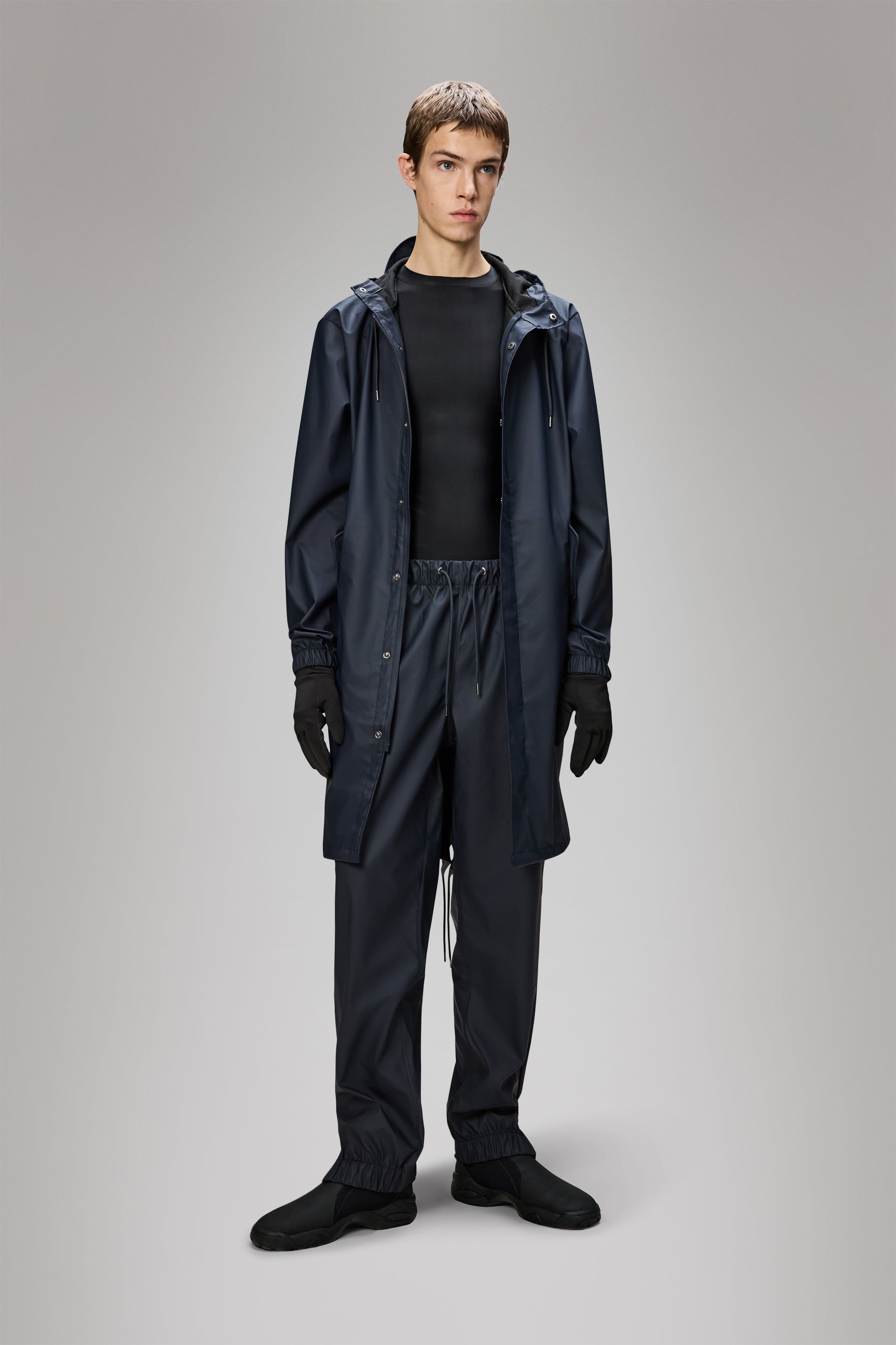 RAINS Fishtail Parka Navy Jacket